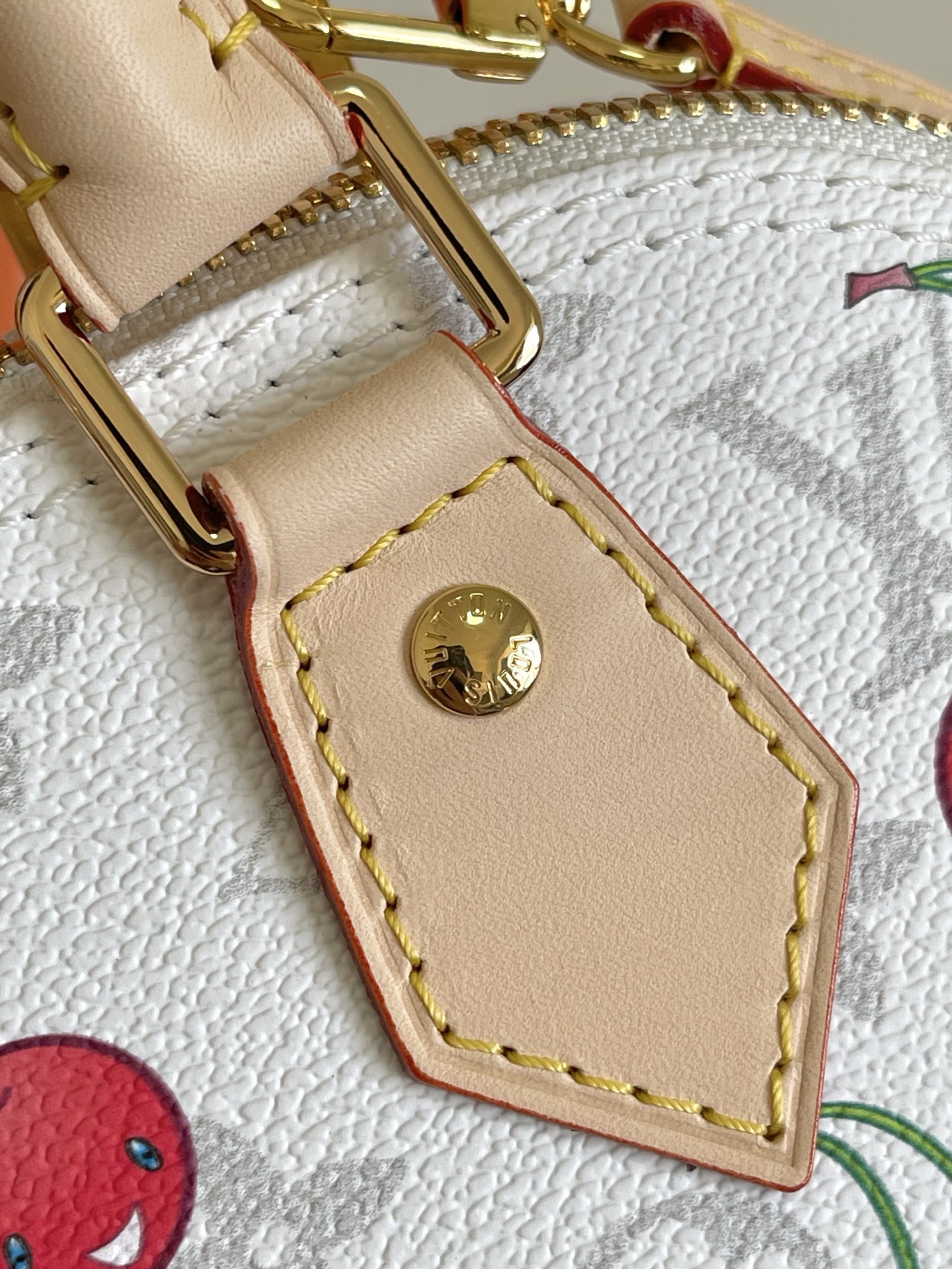Louis Vuitton x Takashi Murakami Alma BB M14234 Cherry Handbag - Image 5