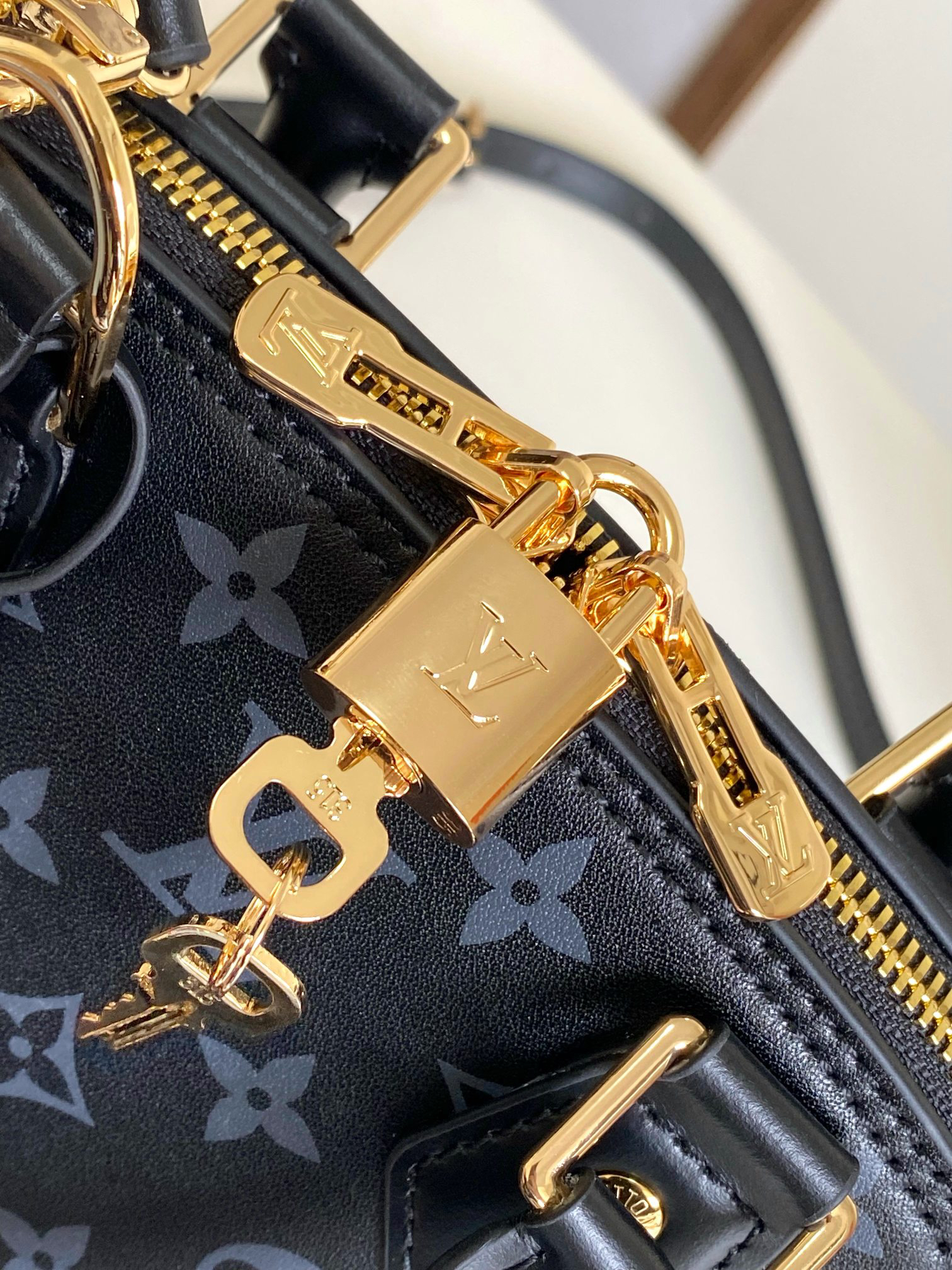 Louis Vuitton Alma BB Monogram Ink Leather Handbag - Image 5