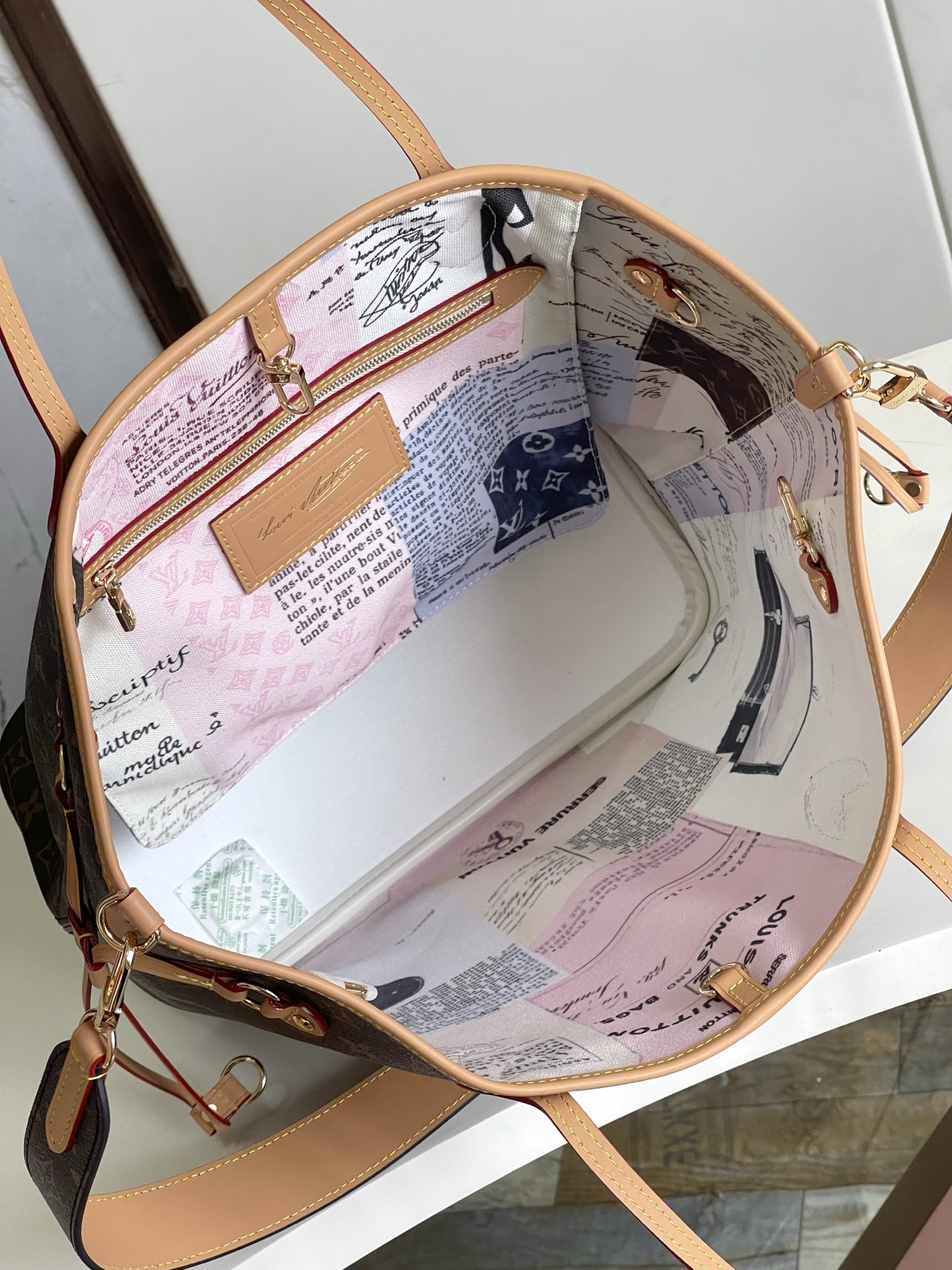 Louis Vuitton Neverfull Inside Out Monogram Tote Bag - Image 5