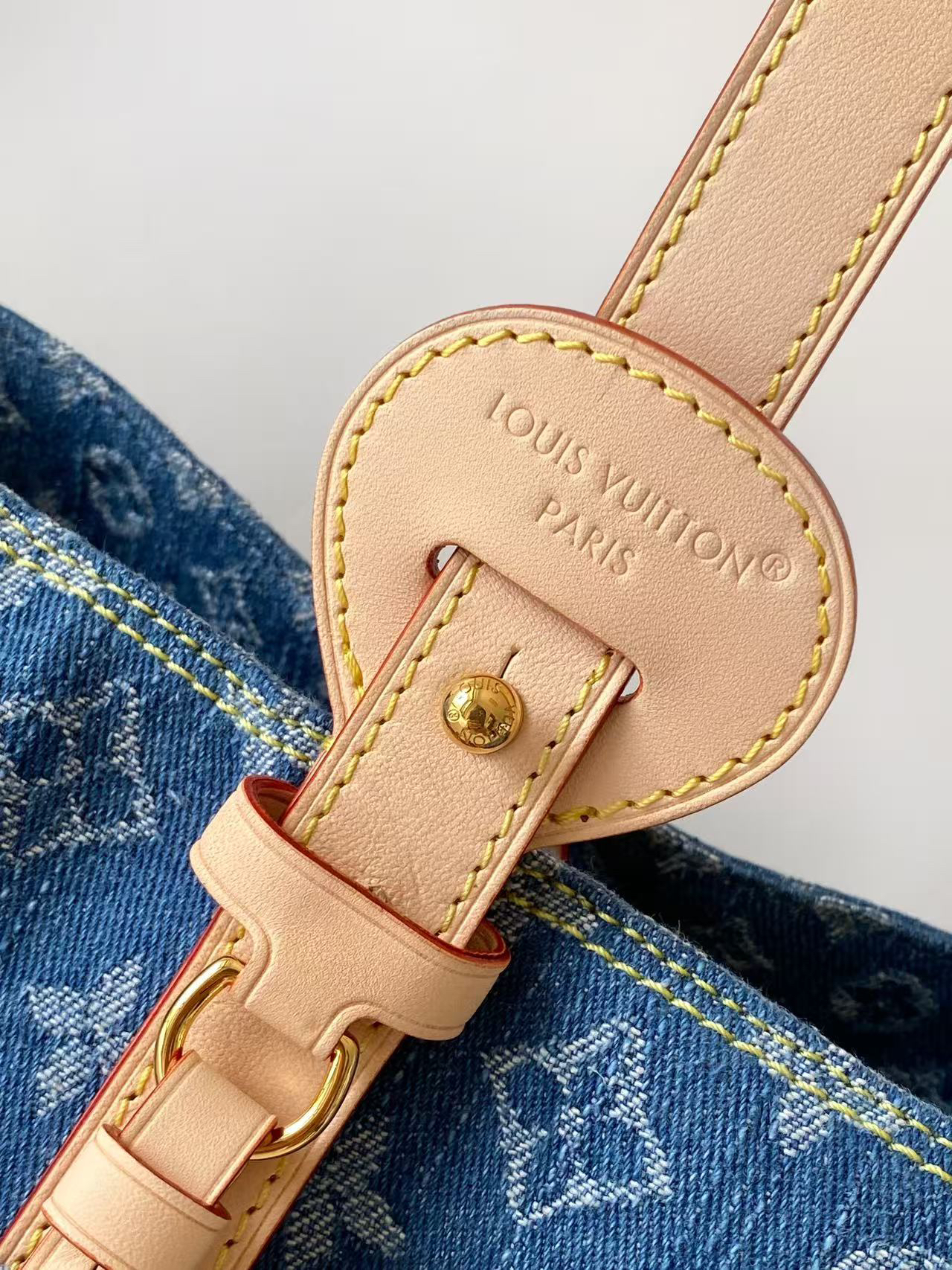 Louis Vuitton All In BB Denim Handbag - Blue - Image 5