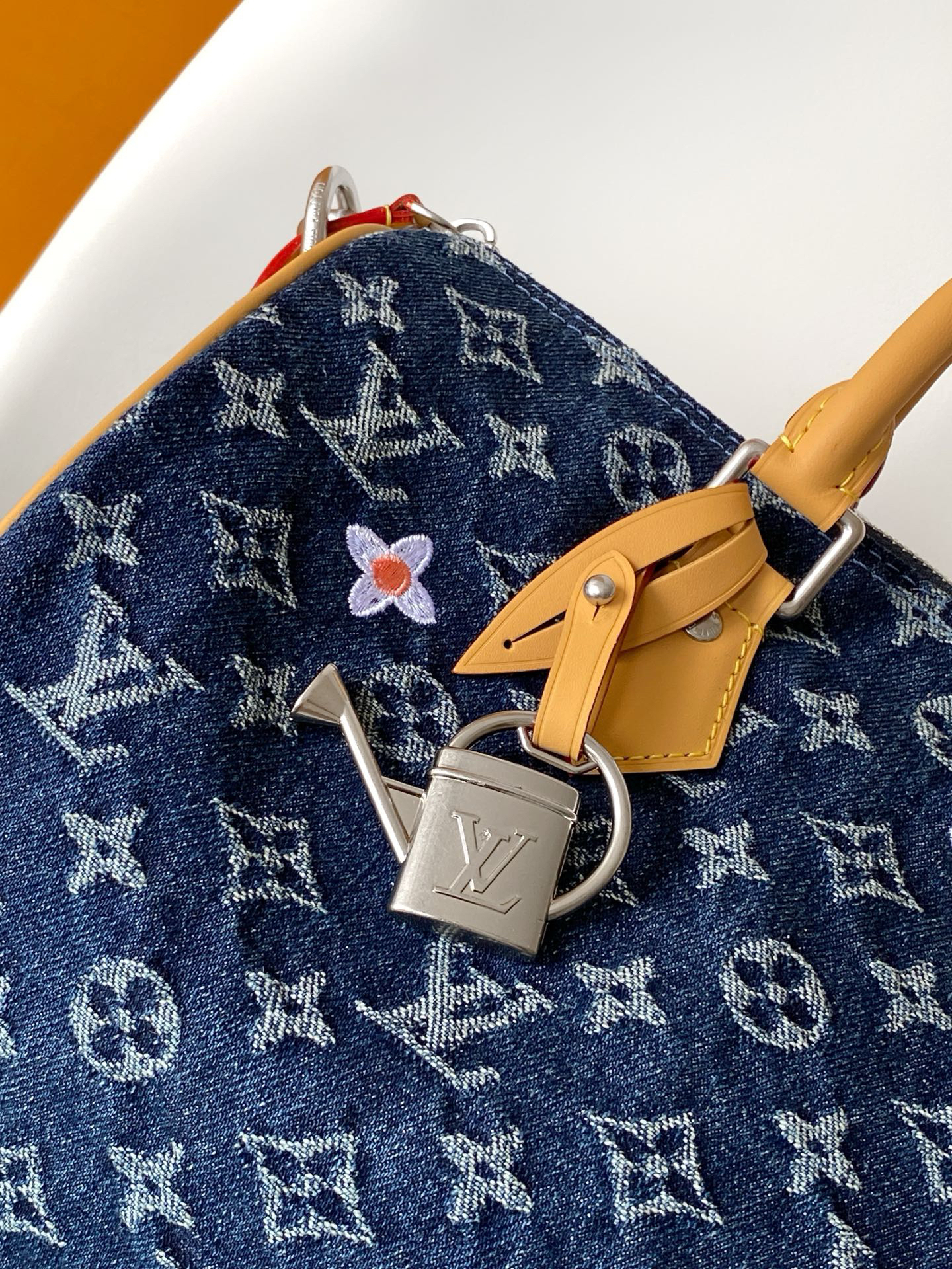 Louis Vuitton Speedy 30 Bandoulière M27556 Denim Monogram Handbag - Image 5
