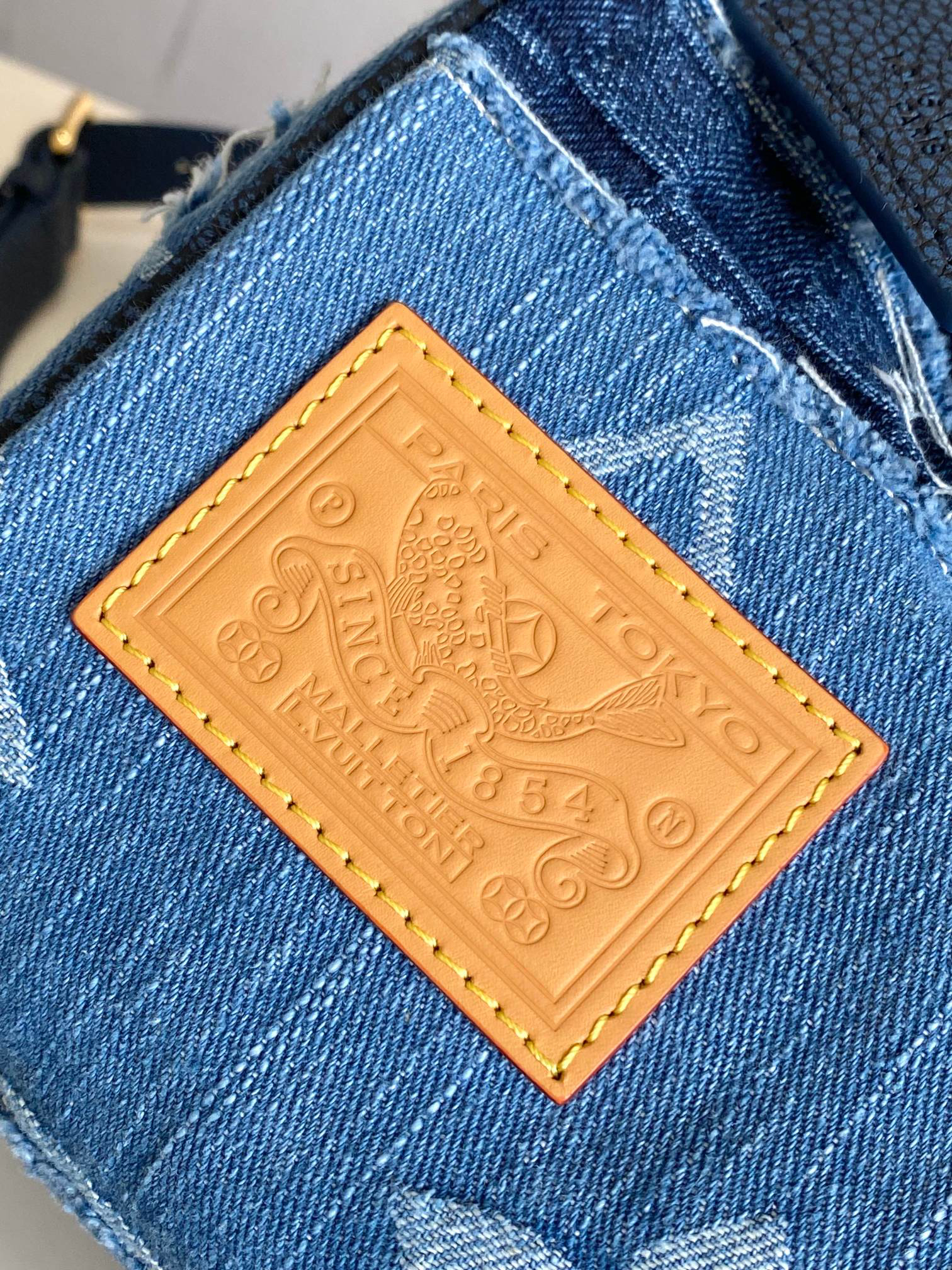 Louis Vuitton Speedy 25 Bandouliere Denim Crossbody Bag - Image 5