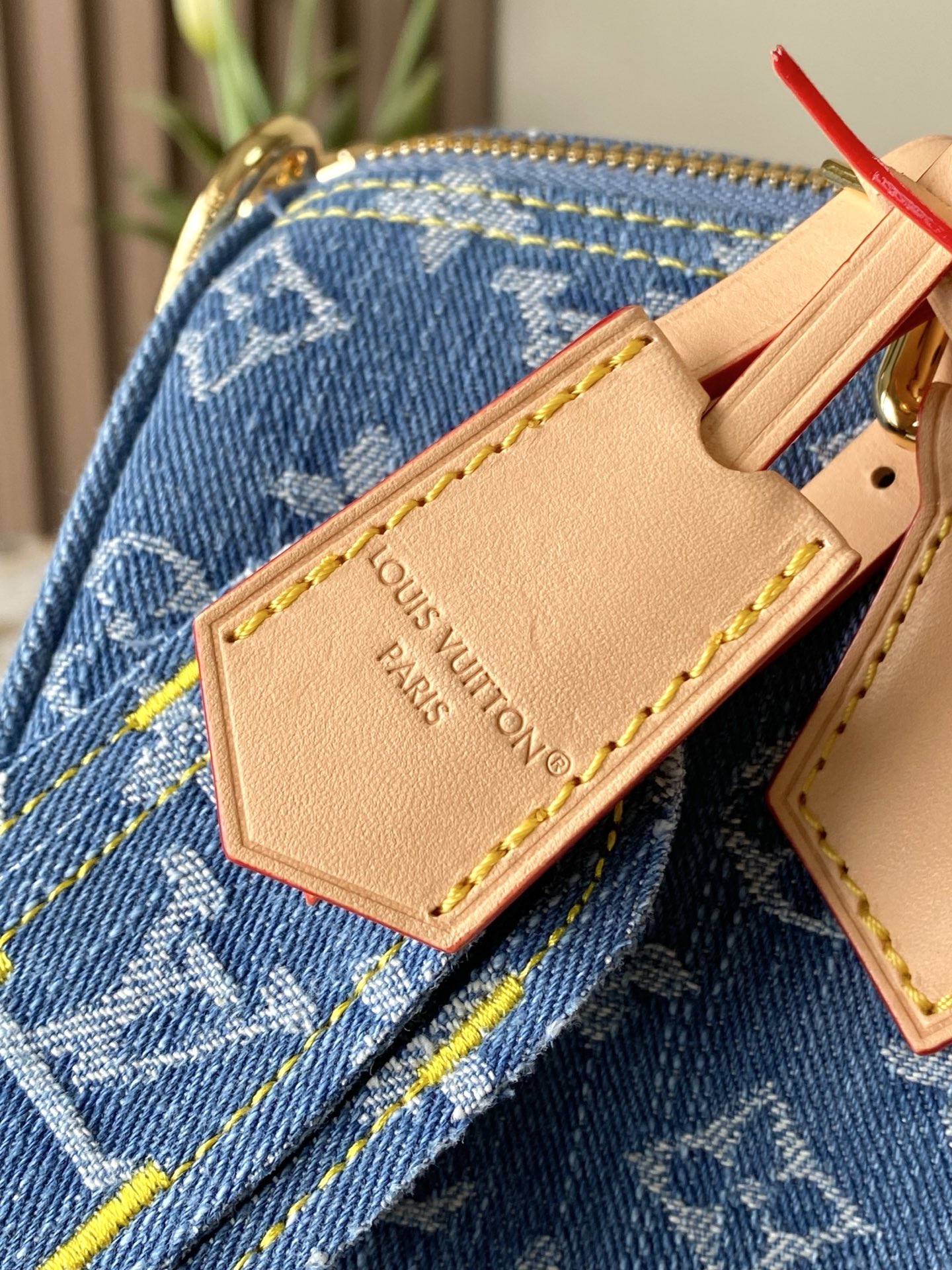 Louis Vuitton Speedy Bandoulière 30 Denim Handbag - Image 5