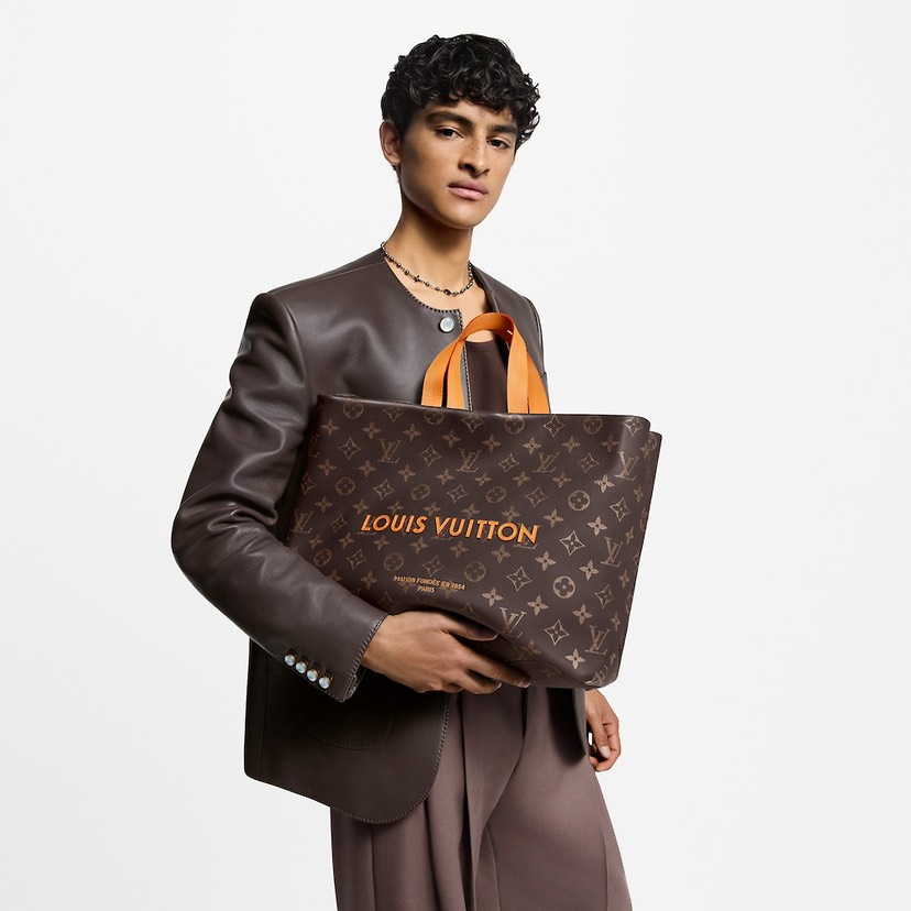 Medium Calfskin Shopper Tote Bag - Image 5