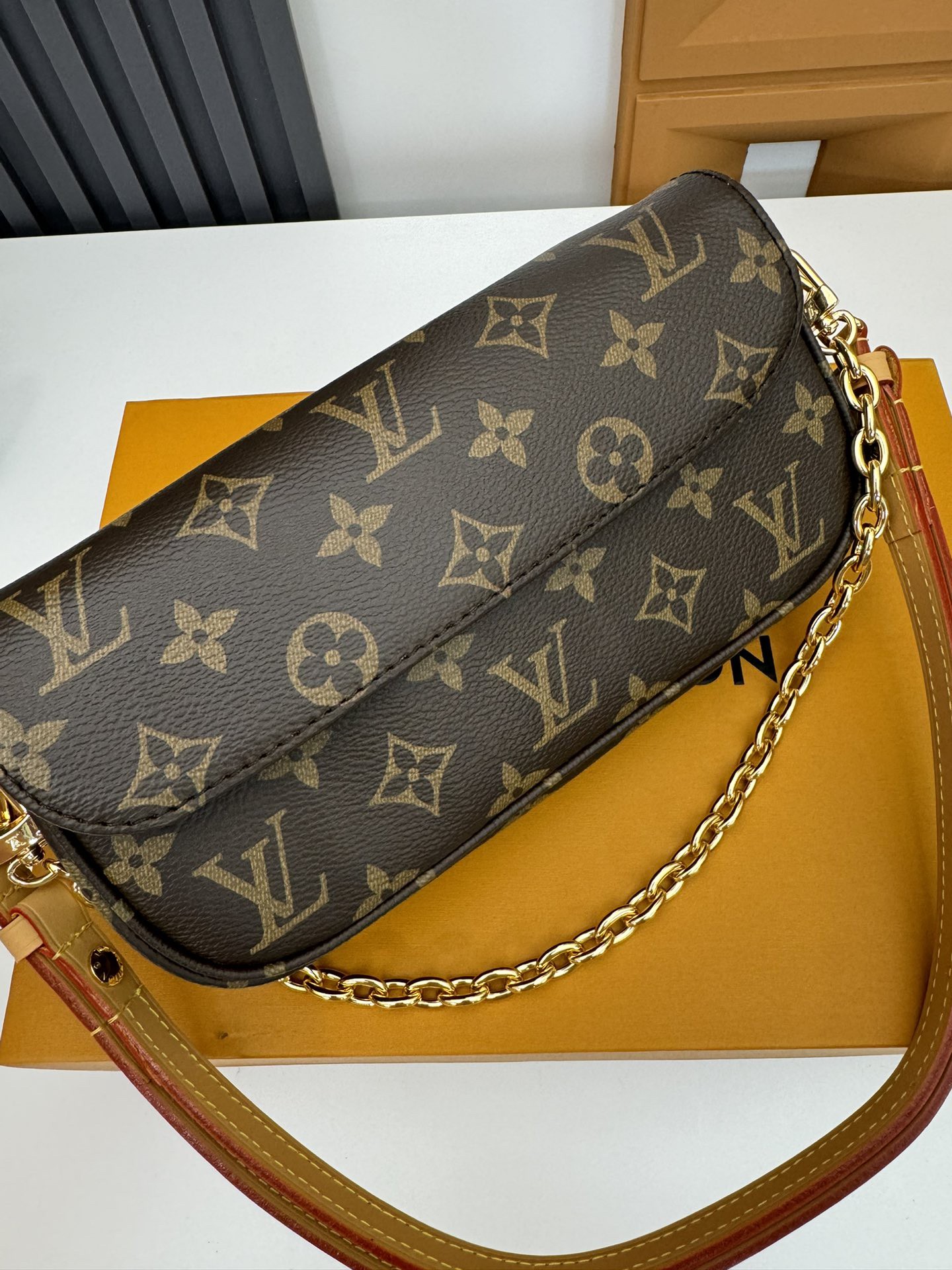Wallet On Chain Monogram Crossbody Bag - Image 5
