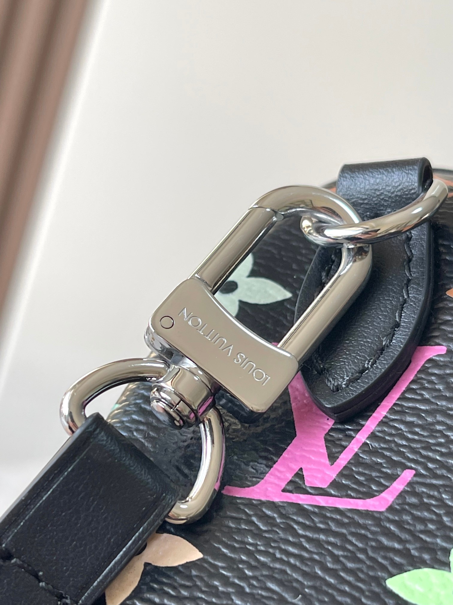 Louis Vuitton Nano Speedy Handbag - Black Leather - Image 5
