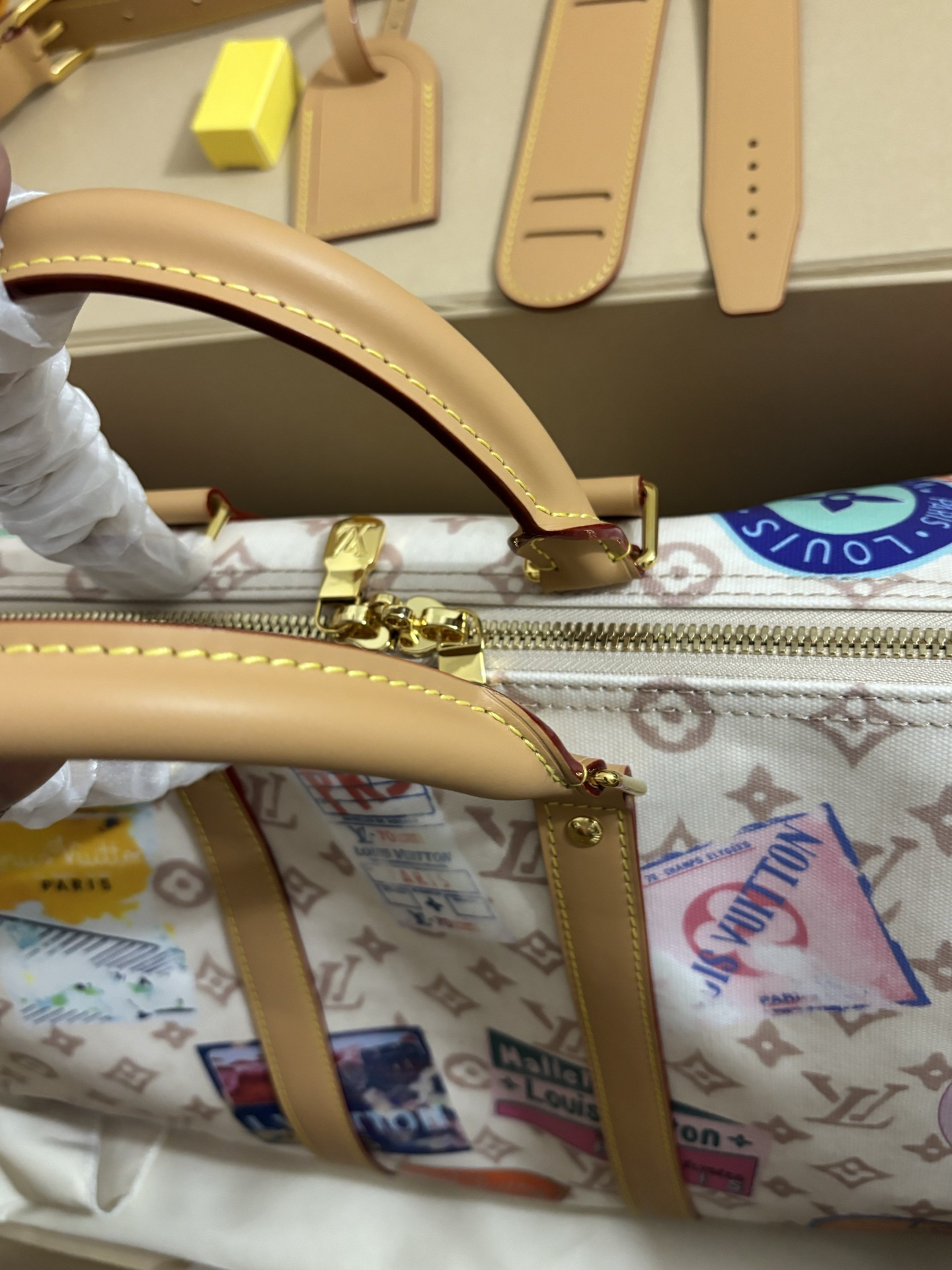 Louis Vuitton Keepall Bandoulière 45 Travel Bag - Image 5