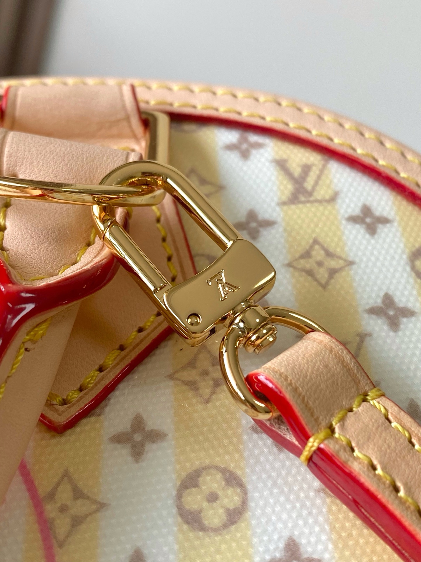 Alma BB Handbag in Beige Monogram - Image 5