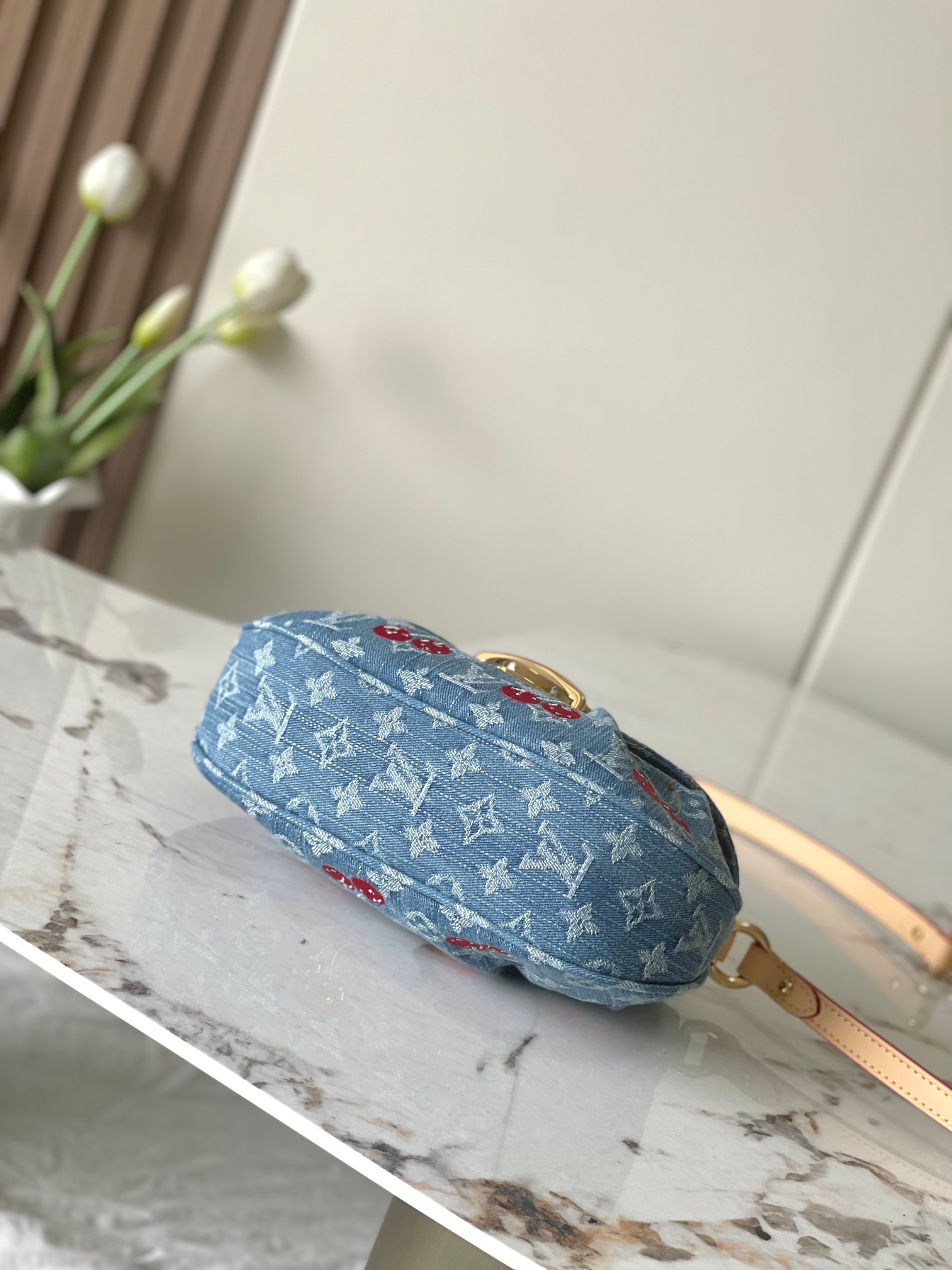 Louis Vuitton x Murakami Sunset Crossbody Bag in Monogram Denim - Image 5