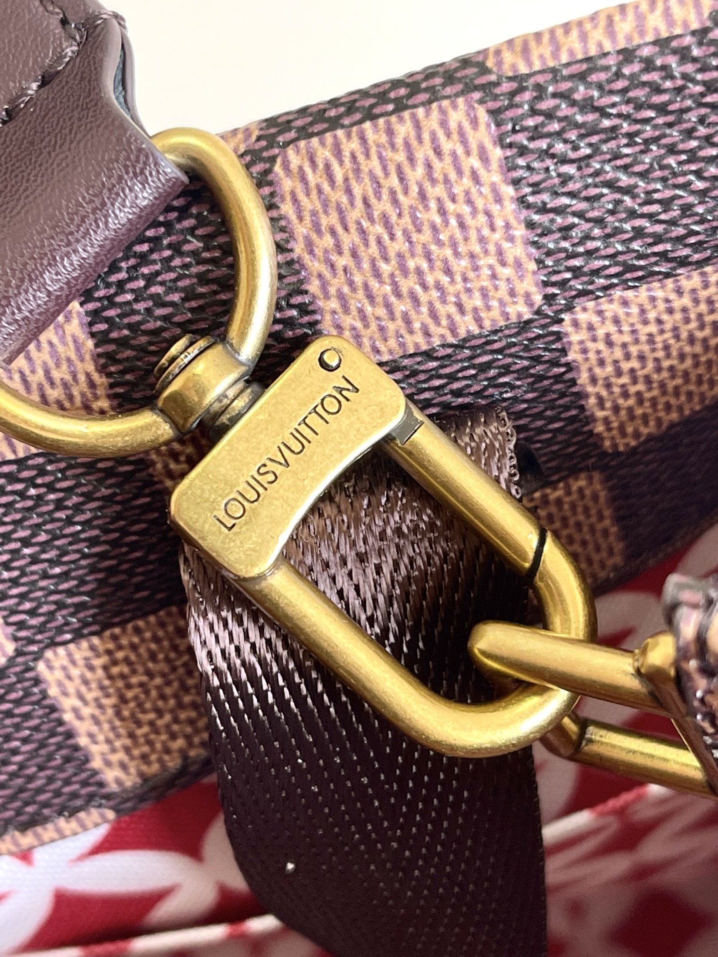 Louis Vuitton Medium Calfskin Handbag with Detachable Shoulder Strap - Image 5