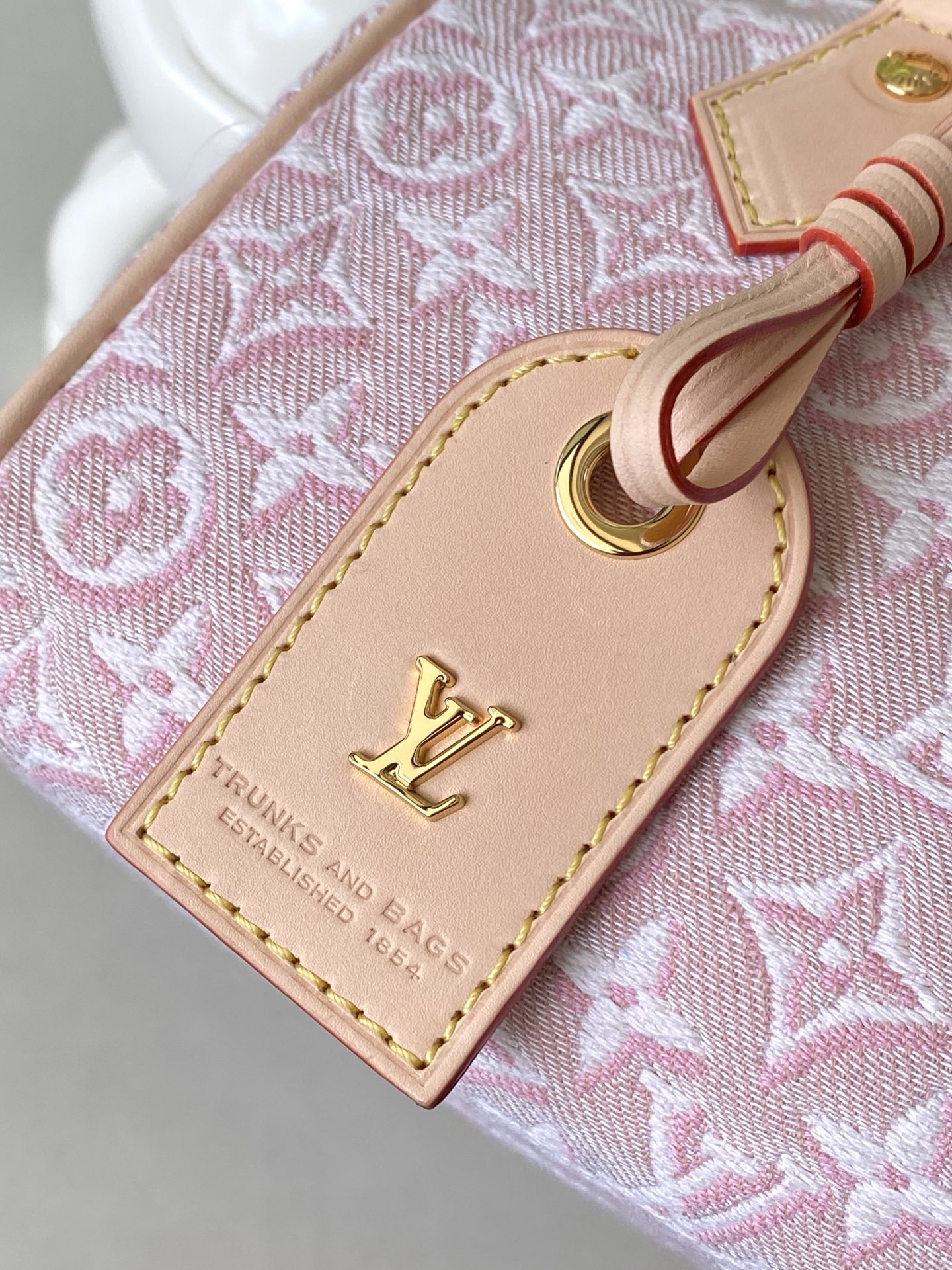 Louis Vuitton Speedy Bandoulière 20 Monogram Emblème Pink Embroidered Crossbody Bag - Image 5