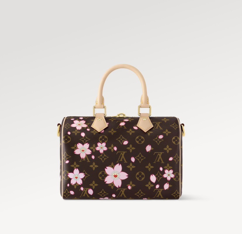 Louis Vuitton Speedy Bandoulière 25 Cherry Blossom Handbag - Image 5