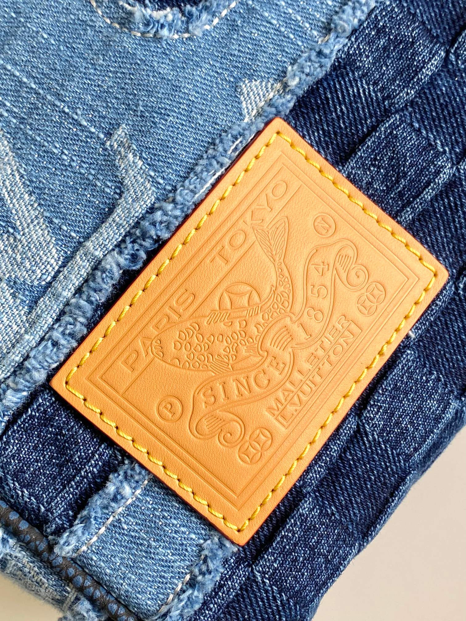Louis Vuitton Speedy Bandoulière 40 Denim Patchwork Shoulder Bag - Image 5