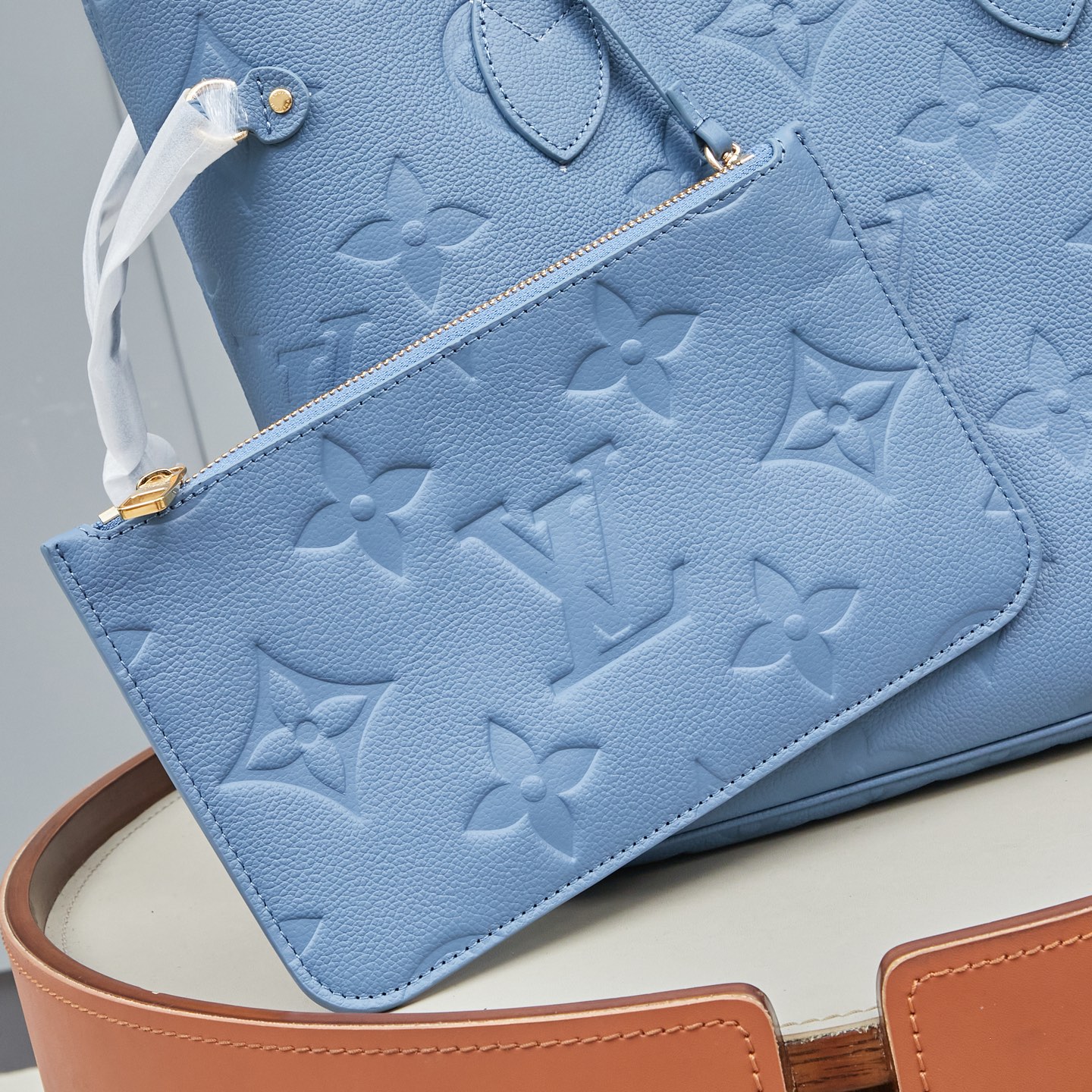 Louis Vuitton Neverfull MM Monogram Empreinte Tote Bag - Image 5