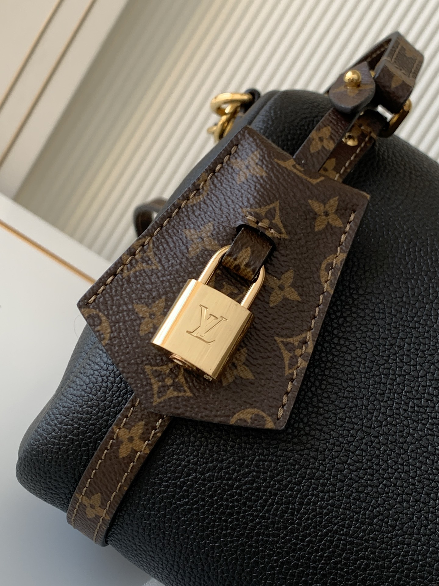 Louis Vuitton Express Small Handbag M26039 in Black Cowhide Leather - Image 5
