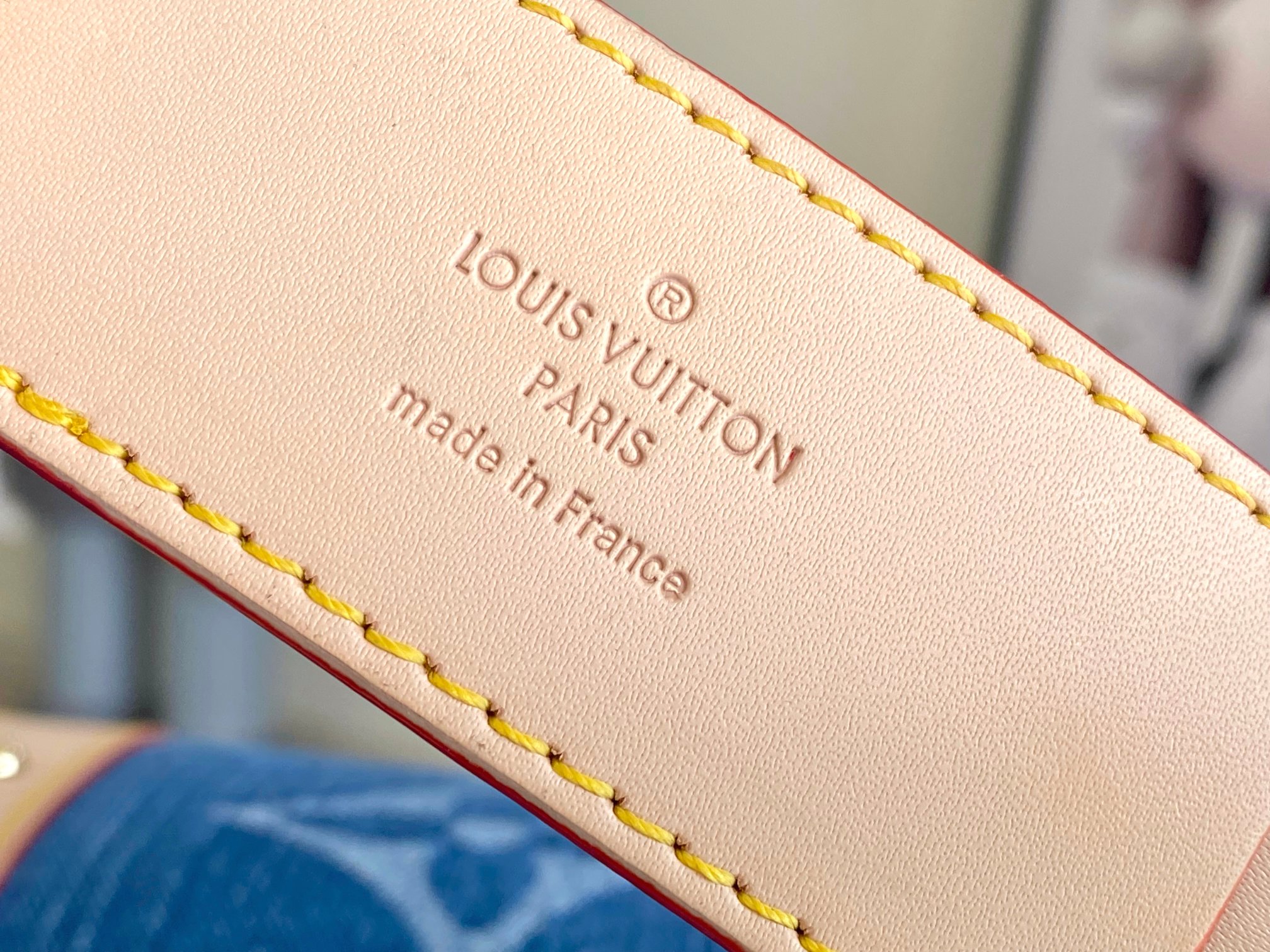 Louis Vuitton Keepall 50 Travel Bag in Denim Monogram Canvas - Image 5