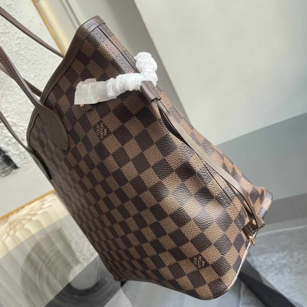 Louis Vuitton Neverfull MM Tote Bag M41603 - Damier Ebene - Image 5