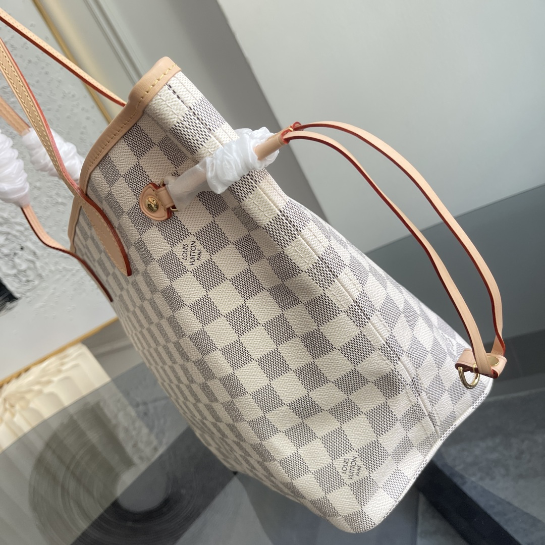 Louis Vuitton Neverfull MM Tote Bag in Damier Ebene Canvas - Image 5