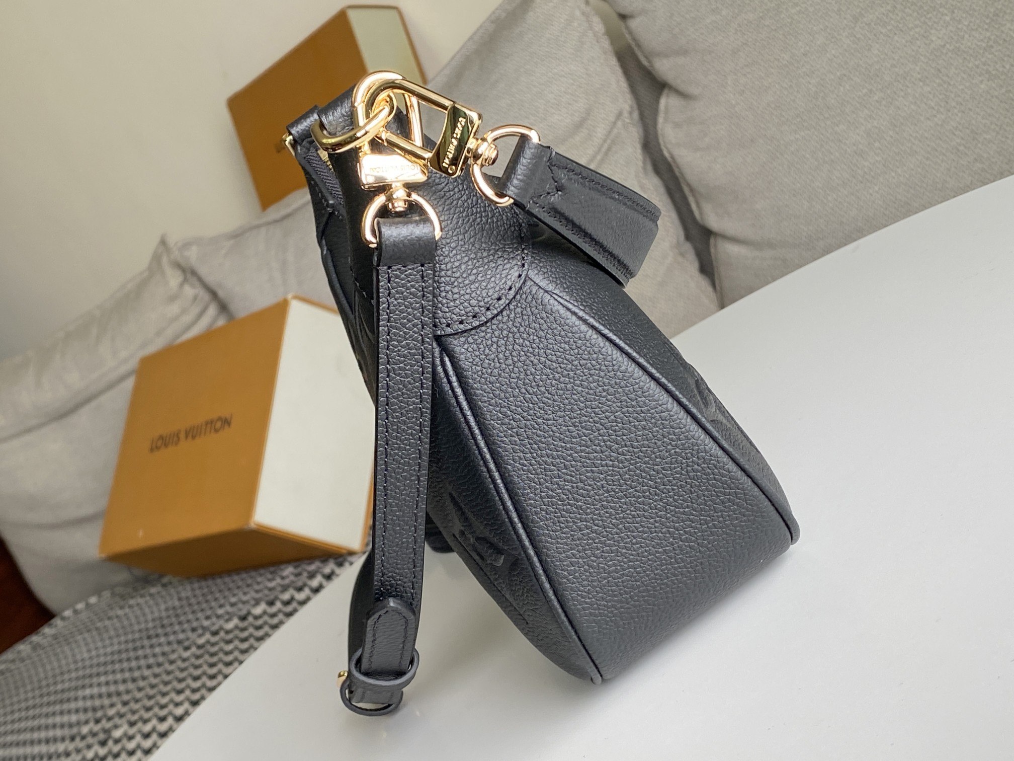 Louis Vuitton Bagatelle Handbag - White Monogram Empreinte Leather - Image 5