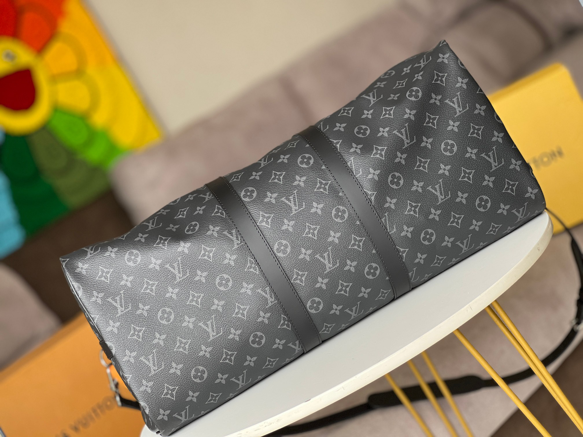 Louis Vuitton Keepall Travel Bag 55 - Image 5
