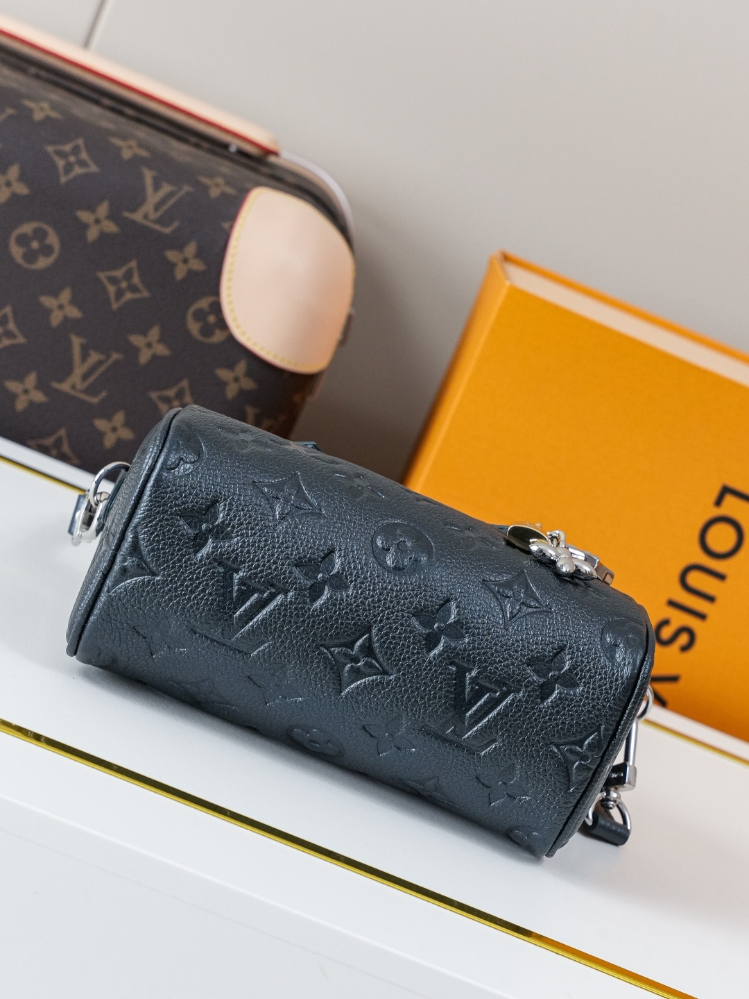 Louis Vuitton Nano Speedy Handbag in Sapphire Blue Monogram - Image 5