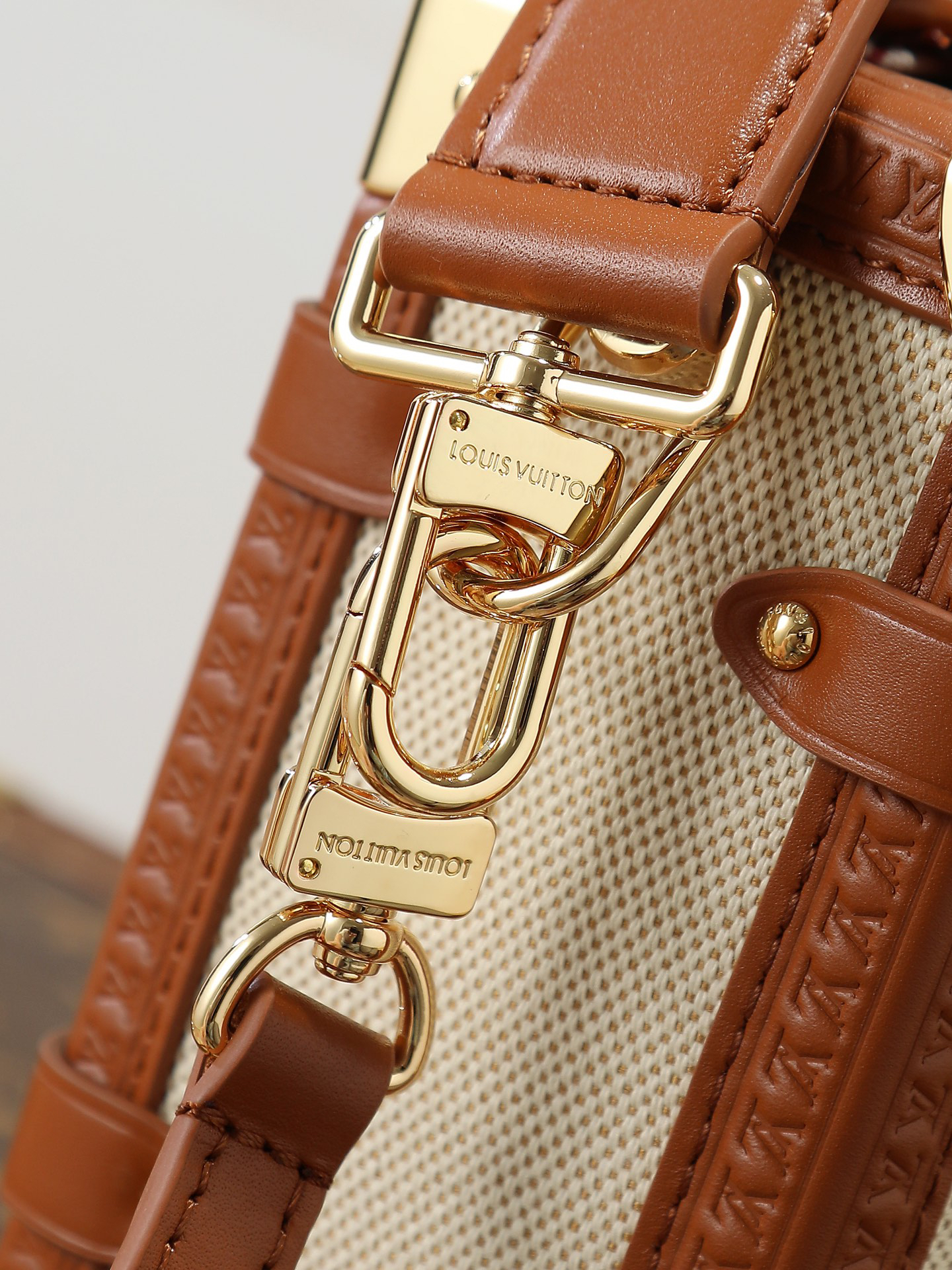Louis Vuitton Side Trunk Medium Shoulder Bag in Natural Canvas - Image 5