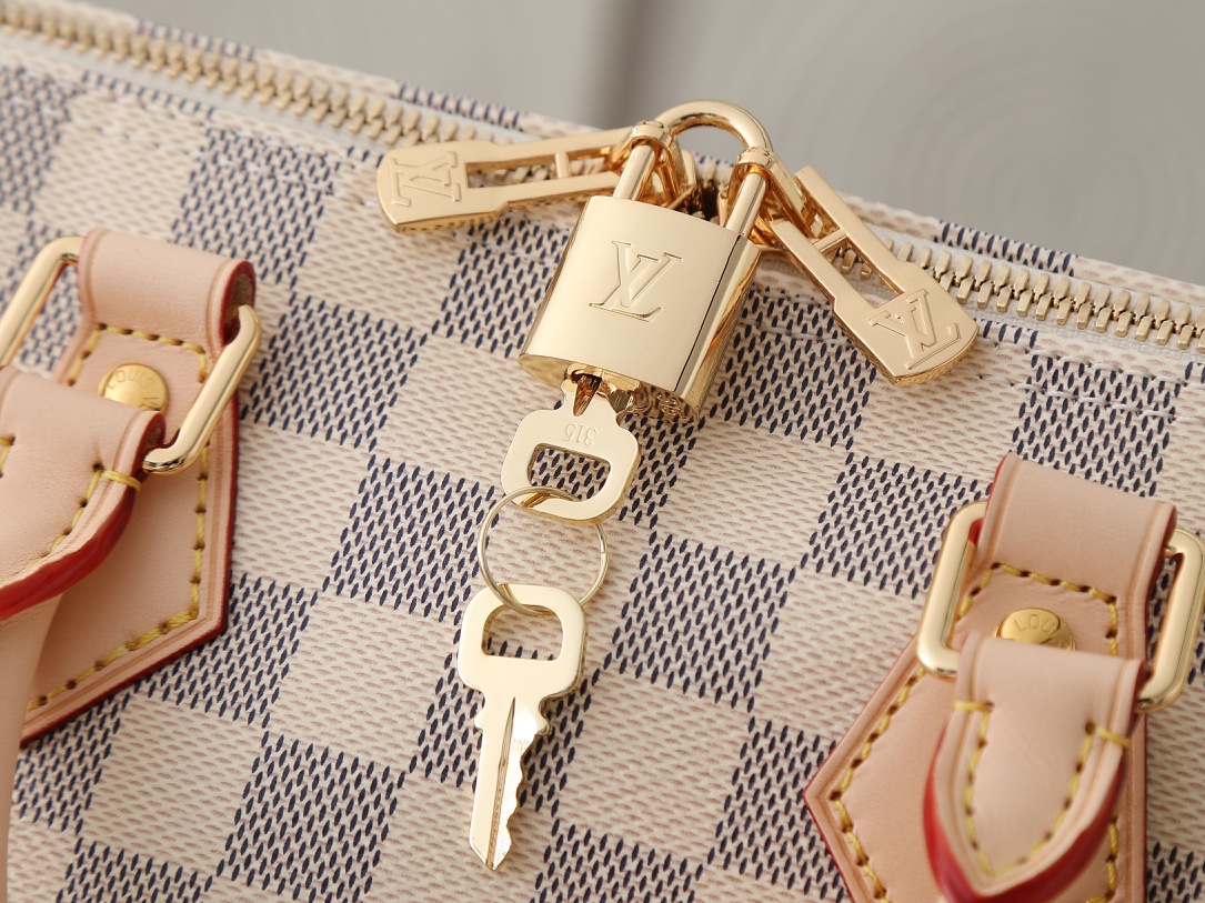 Louis Vuitton Speedy Bandoulière 25 Handbag in Damier Azur Canvas - Image 5