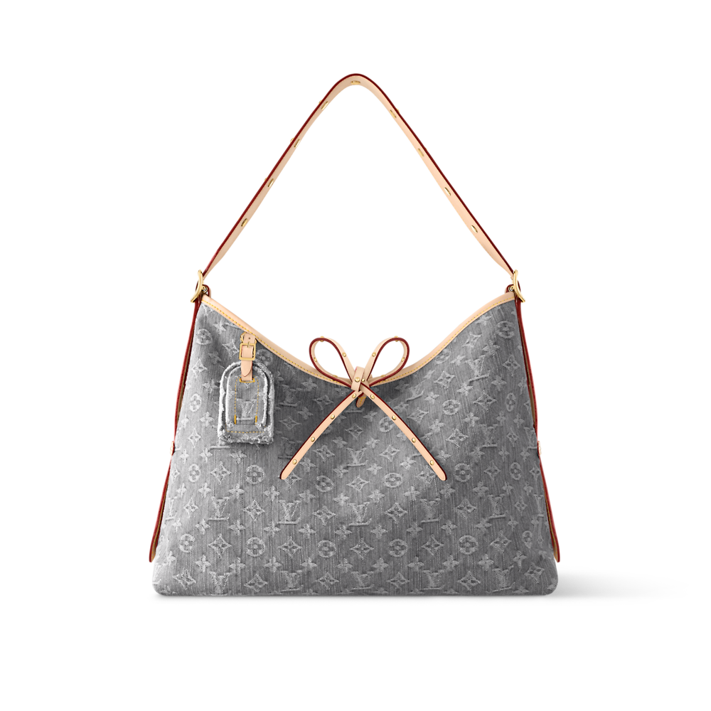Louis Vuitton CarryAll Medium Monogram Denim Handbag - Image 5
