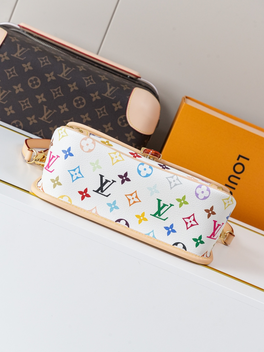 Louis Vuitton Diane Small Handbag in Multicolor Monogram Canvas - Image 5