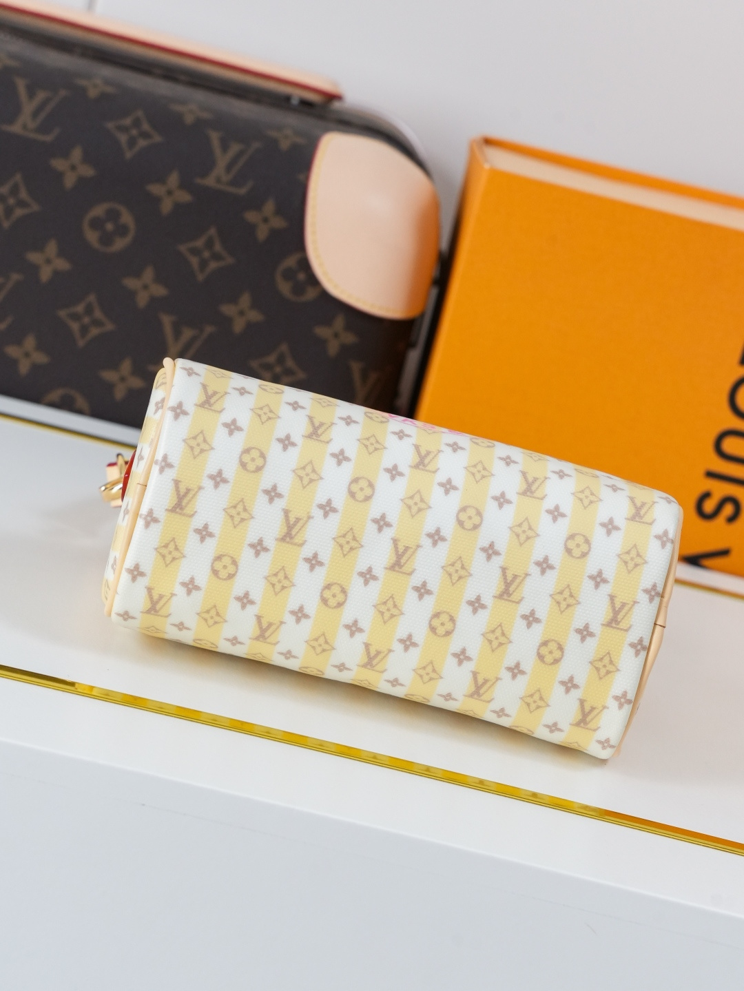 Louis Vuitton Nano Speedy Stamp Series Handbag - Image 5