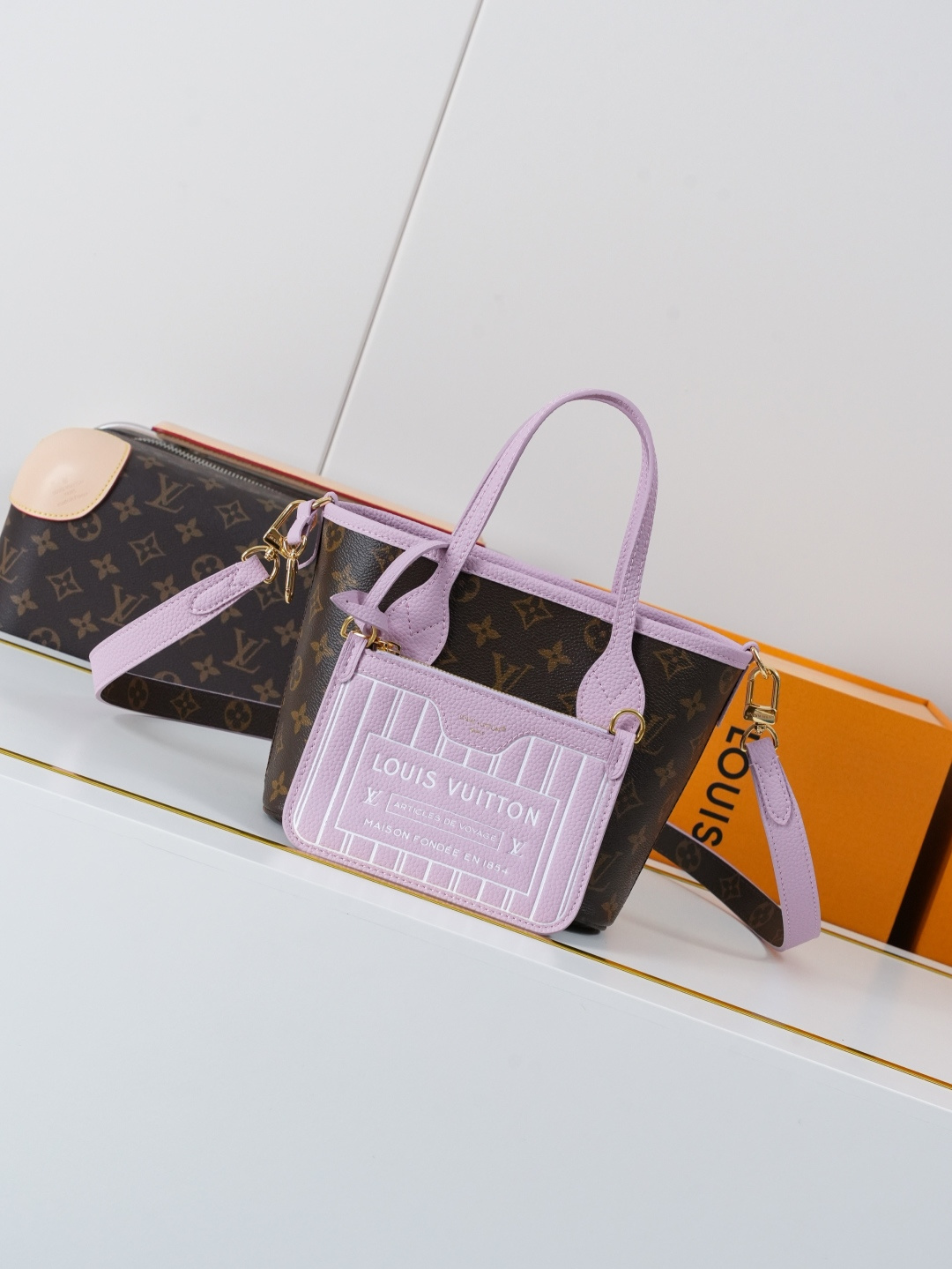 Louis Vuitton Neverfull Inside Out BB Handbag in Purple - Image 5