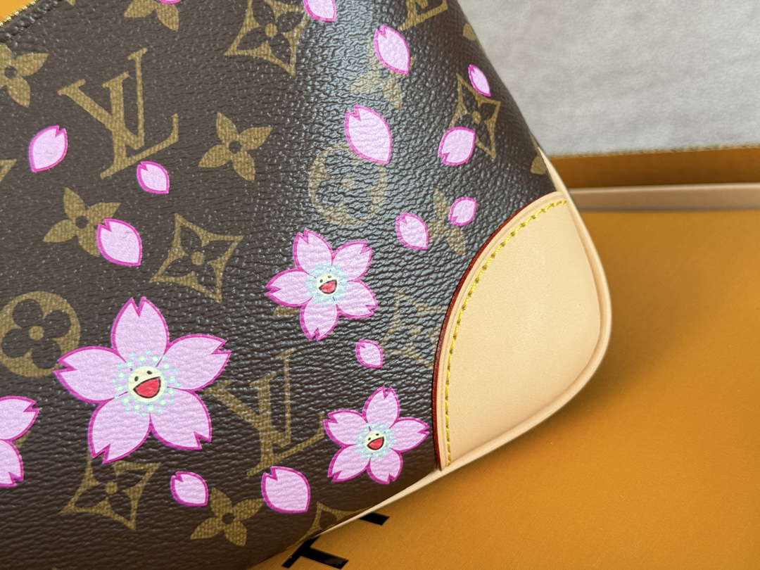 Louis Vuitton x Takashi Murakami Boulogne Shoulder Bag M13265 Cherry Blossom - Image 5