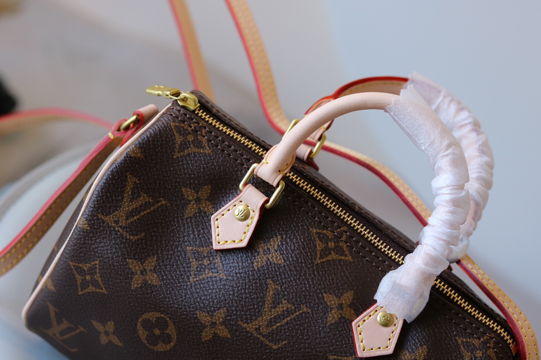 Louis Vuitton Nano Speedy Monogram Canvas Crossbody Bag - Image 5