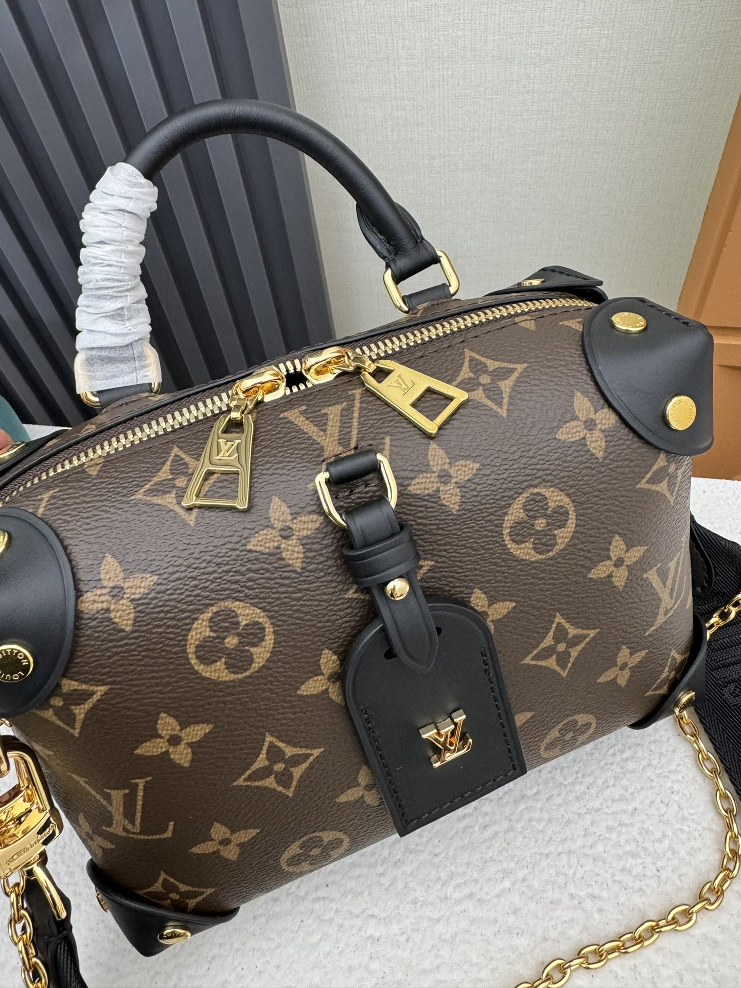 Louis Vuitton Petite Malle Souple Monogram Crossbody Bag - Image 5