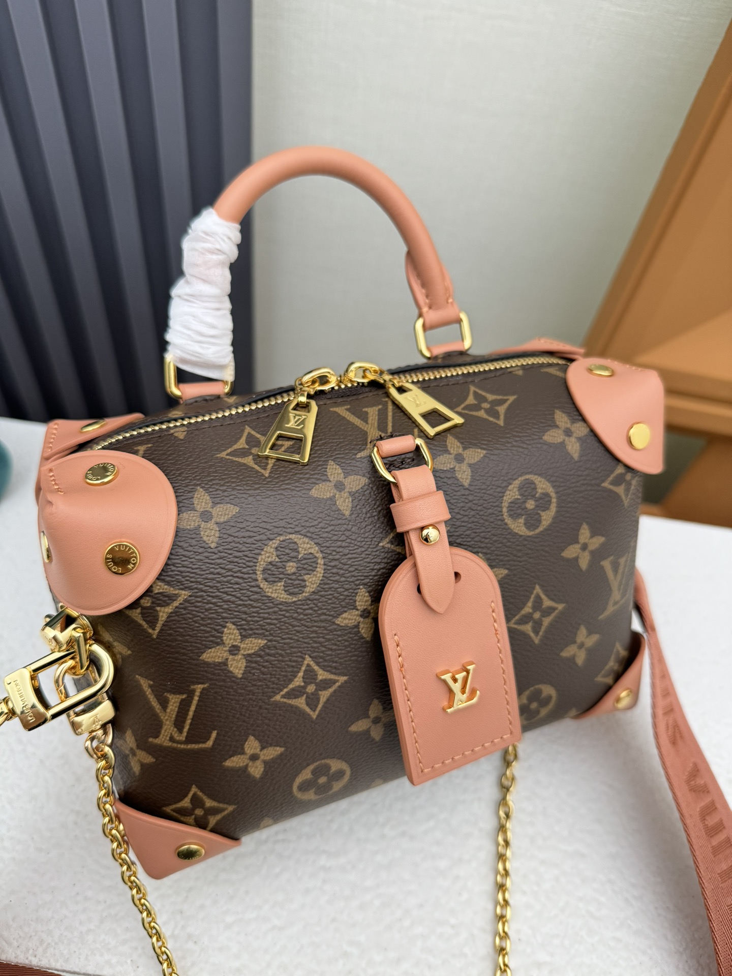 Louis Vuitton Petite Malle Souple Monogram Canvas Crossbody Bag - Image 5