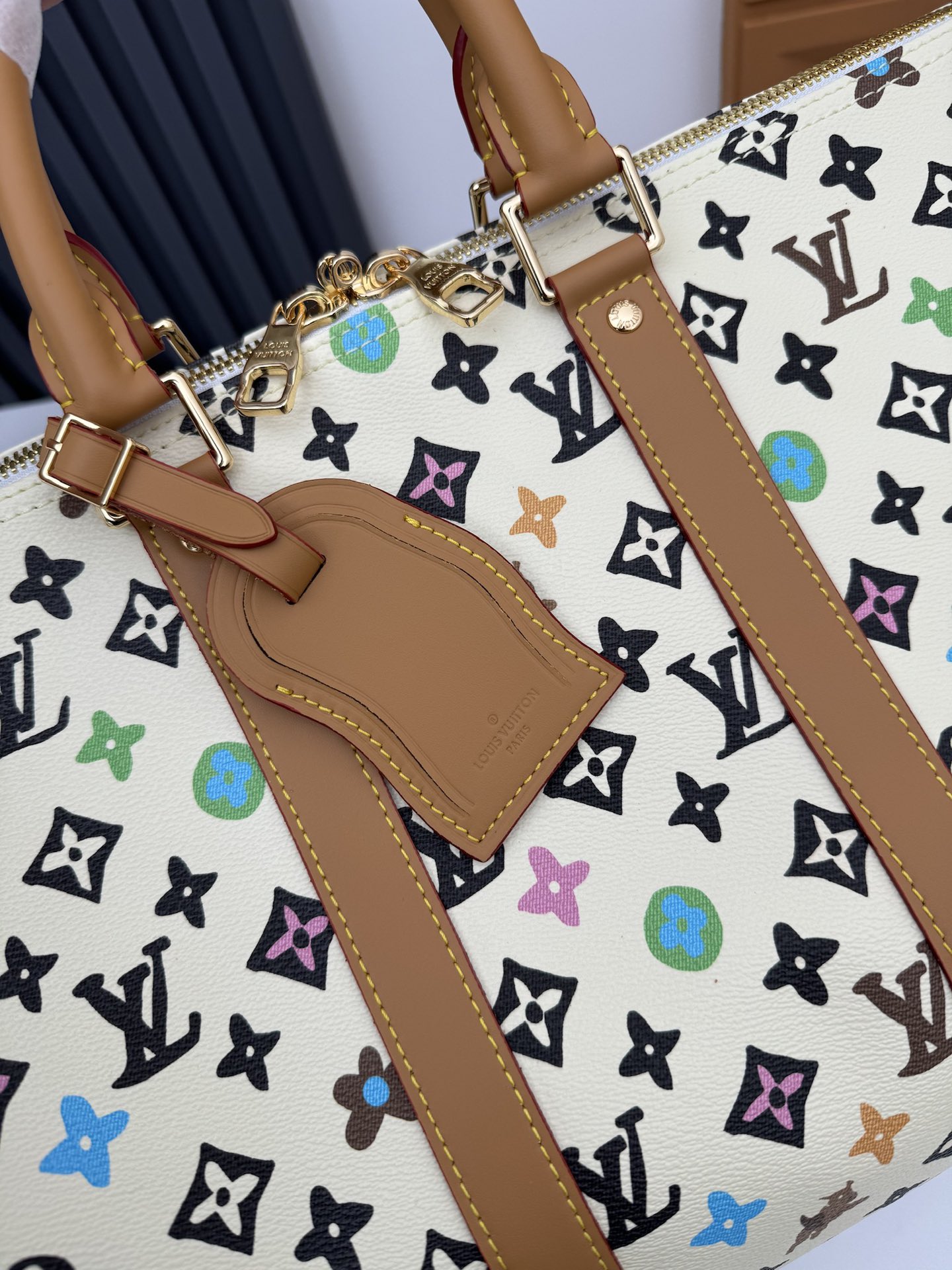 Louis Vuitton x Yayoi Kusama Keepall 50 Travel Bag - Image 5