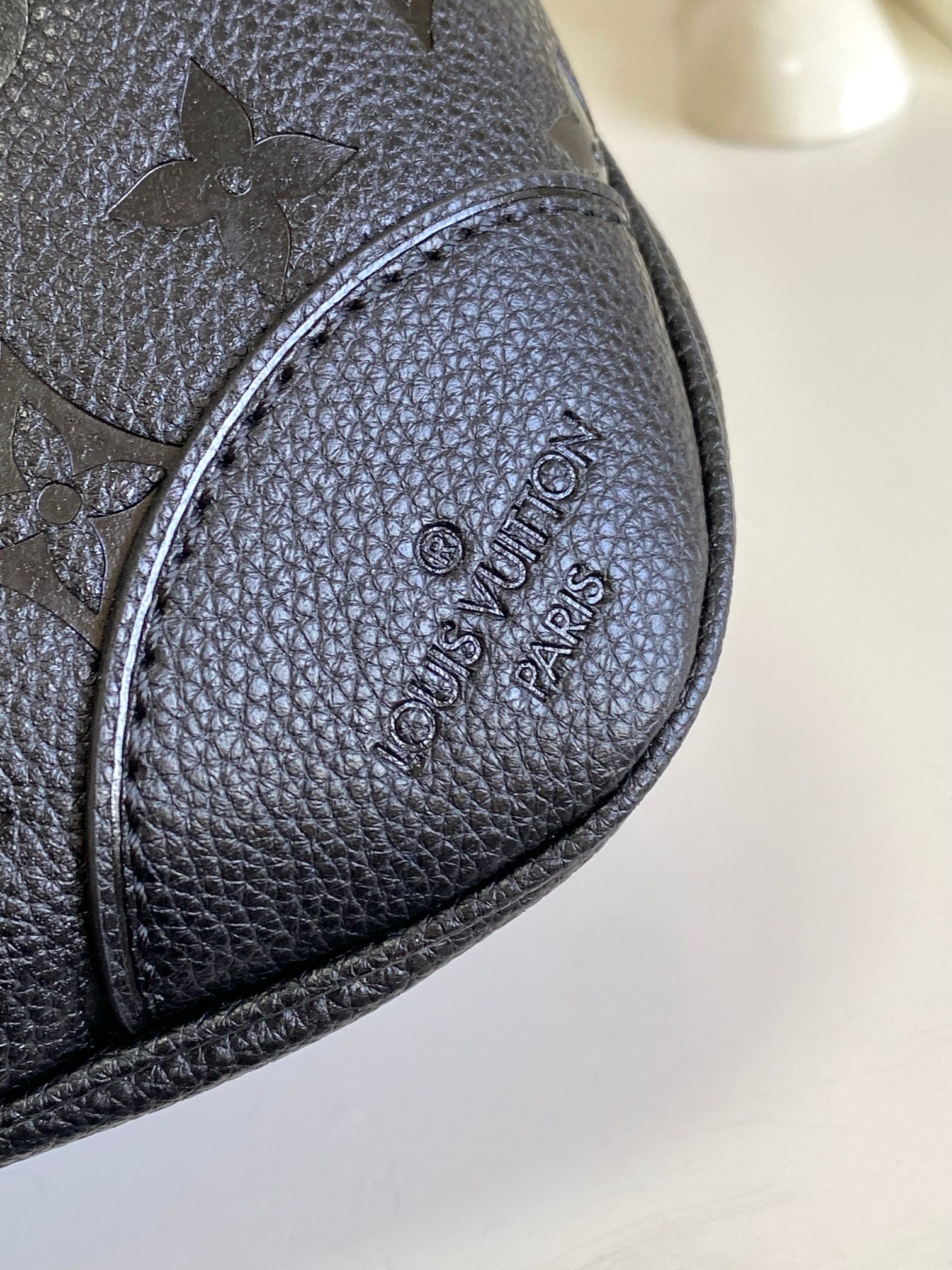 Louis Vuitton Boulogne Monogram Empreinte Leather Handbag - Image 5
