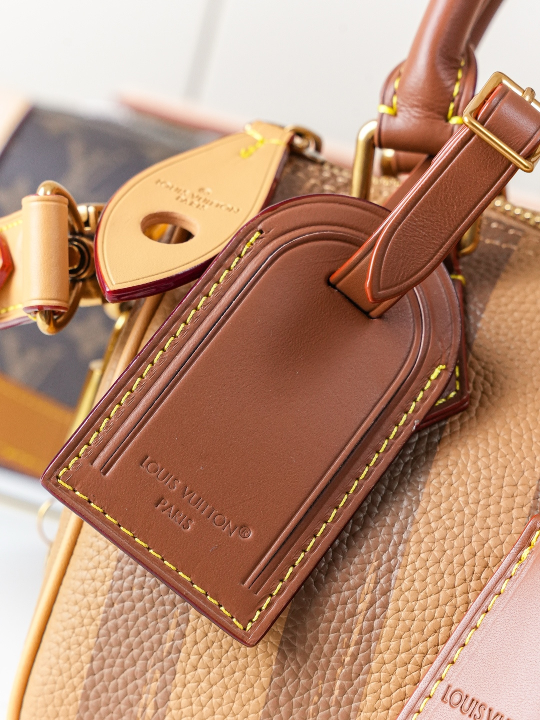 Speedy Bandoulière 20 Handbag in Brown Monogram Leather - Image 5