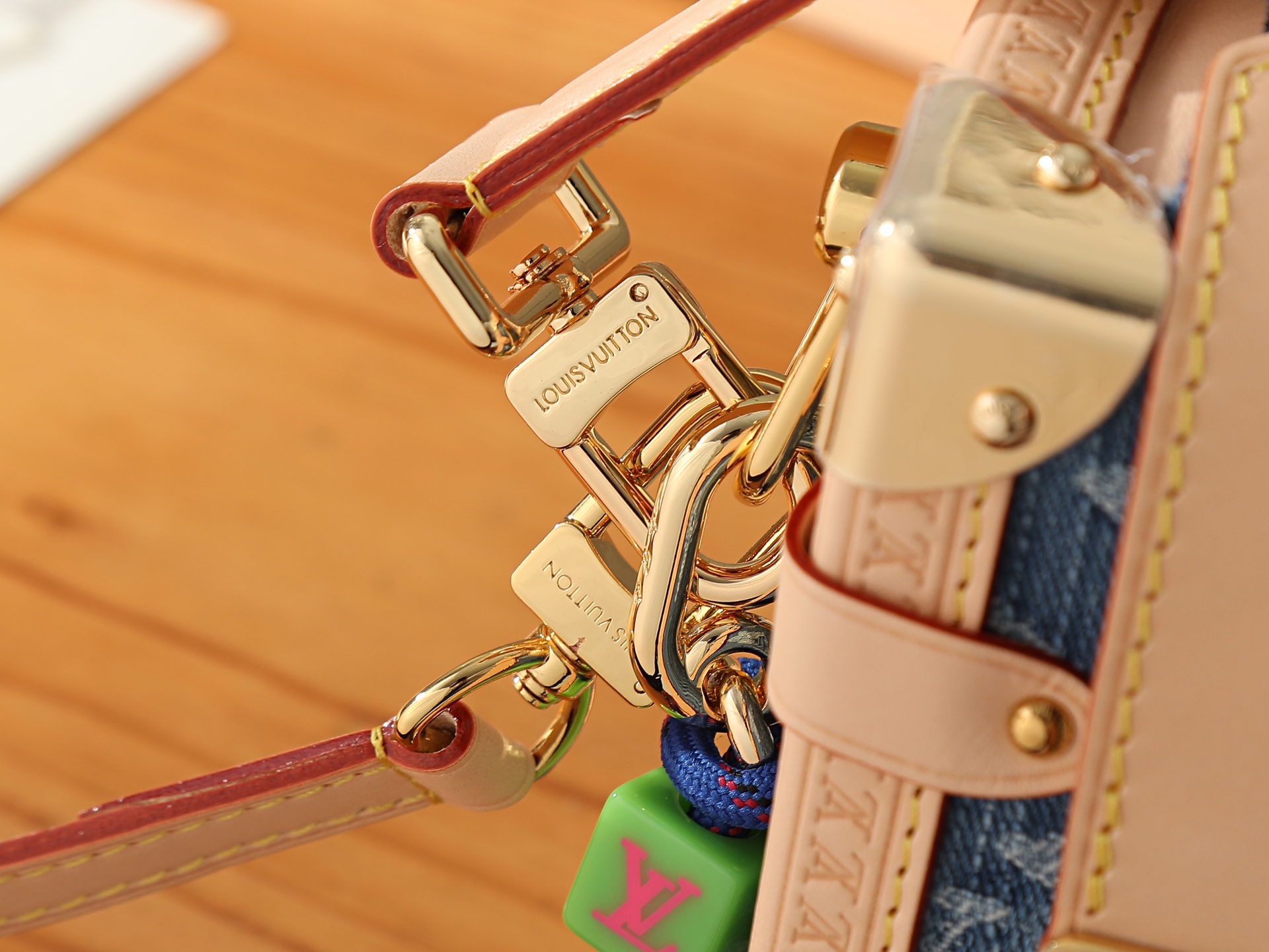 Louis Vuitton Side Trunk Medium Denim Crossbody Bag - Image 5