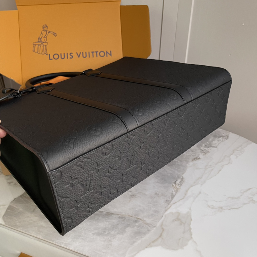 Louis Vuitton Sac Plat 24H Monogram Eclipse Tote Bag - Image 5