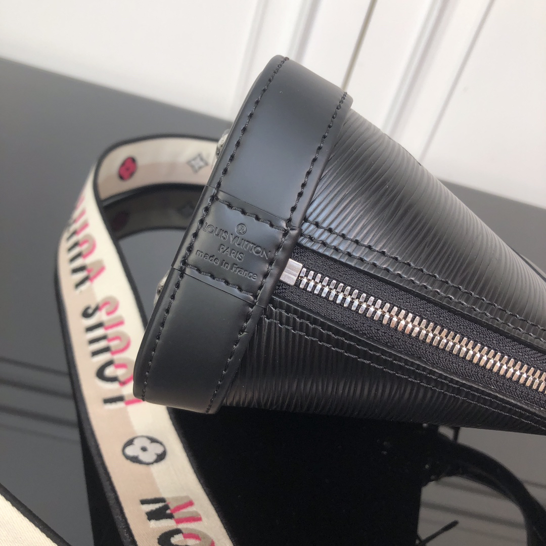 Louis Vuitton Alma BB Handbag M59217 in Black Epi Leather - Image 5
