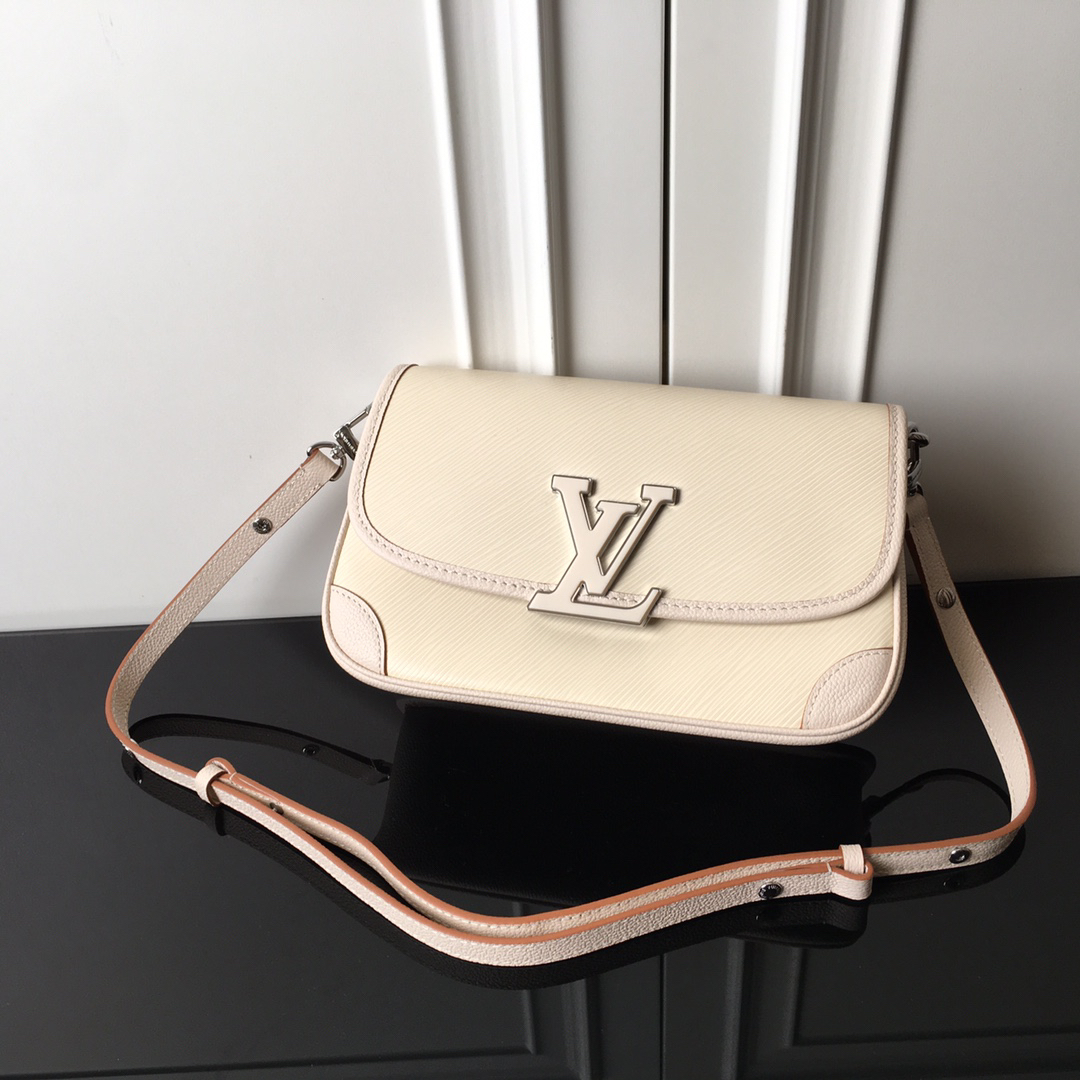 Louis Vuitton Buci Handbag in White Epi Leather - Image 5