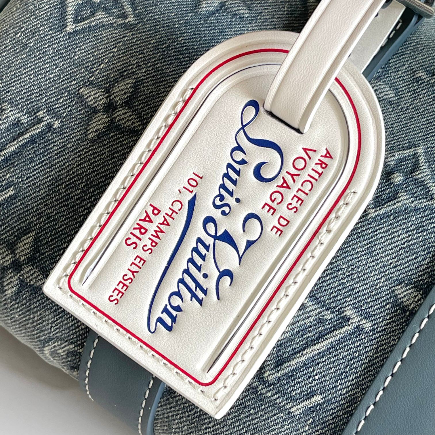 Louis Vuitton Keepall Bandoulière 25 Denim Travel Bag - Image 5