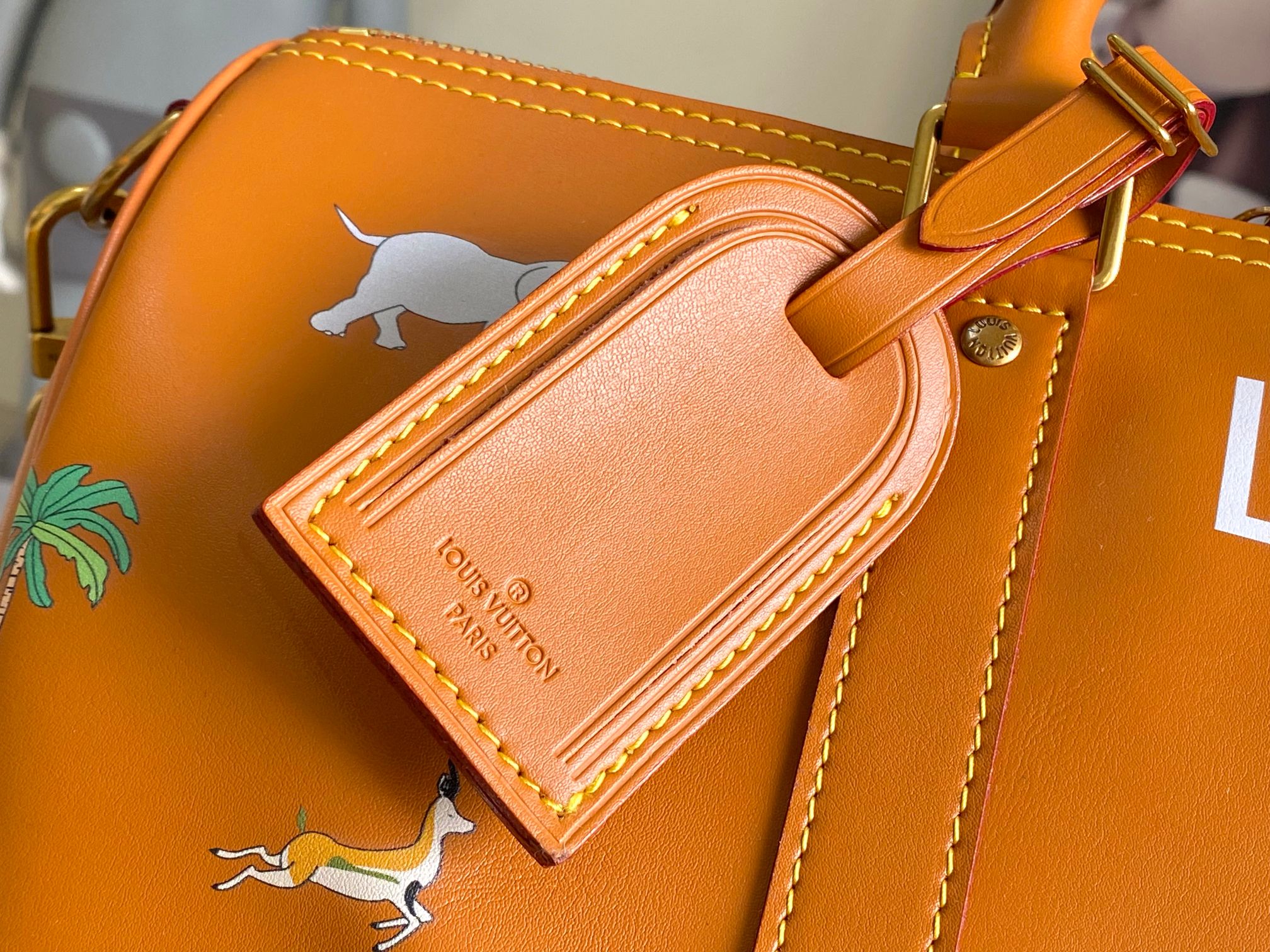Louis Vuitton Keepall Bandoulière 35 Travel Bag in Monogram Eclipse - Image 5