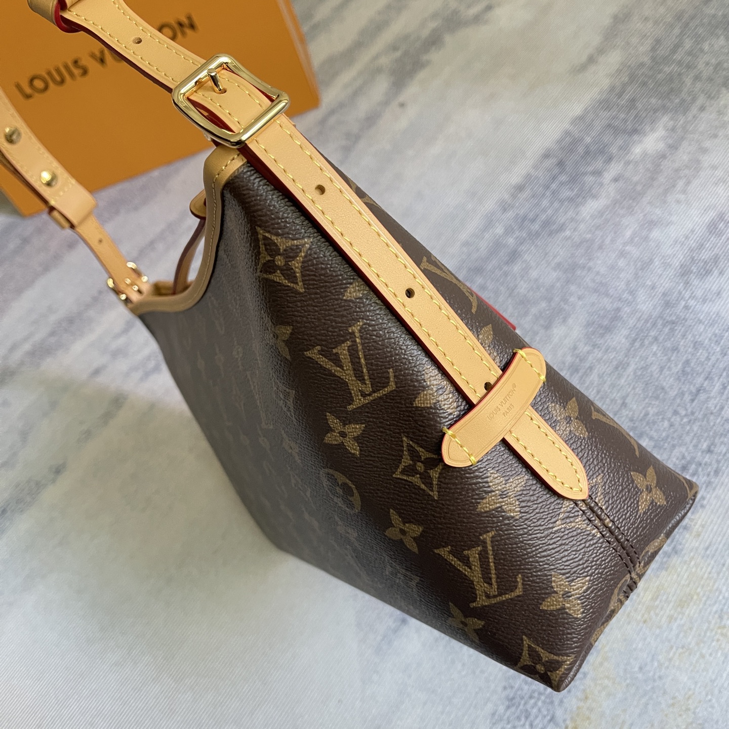 CarryAll East West Handbag in Monogram Canvas and Leather Trim - Image 5