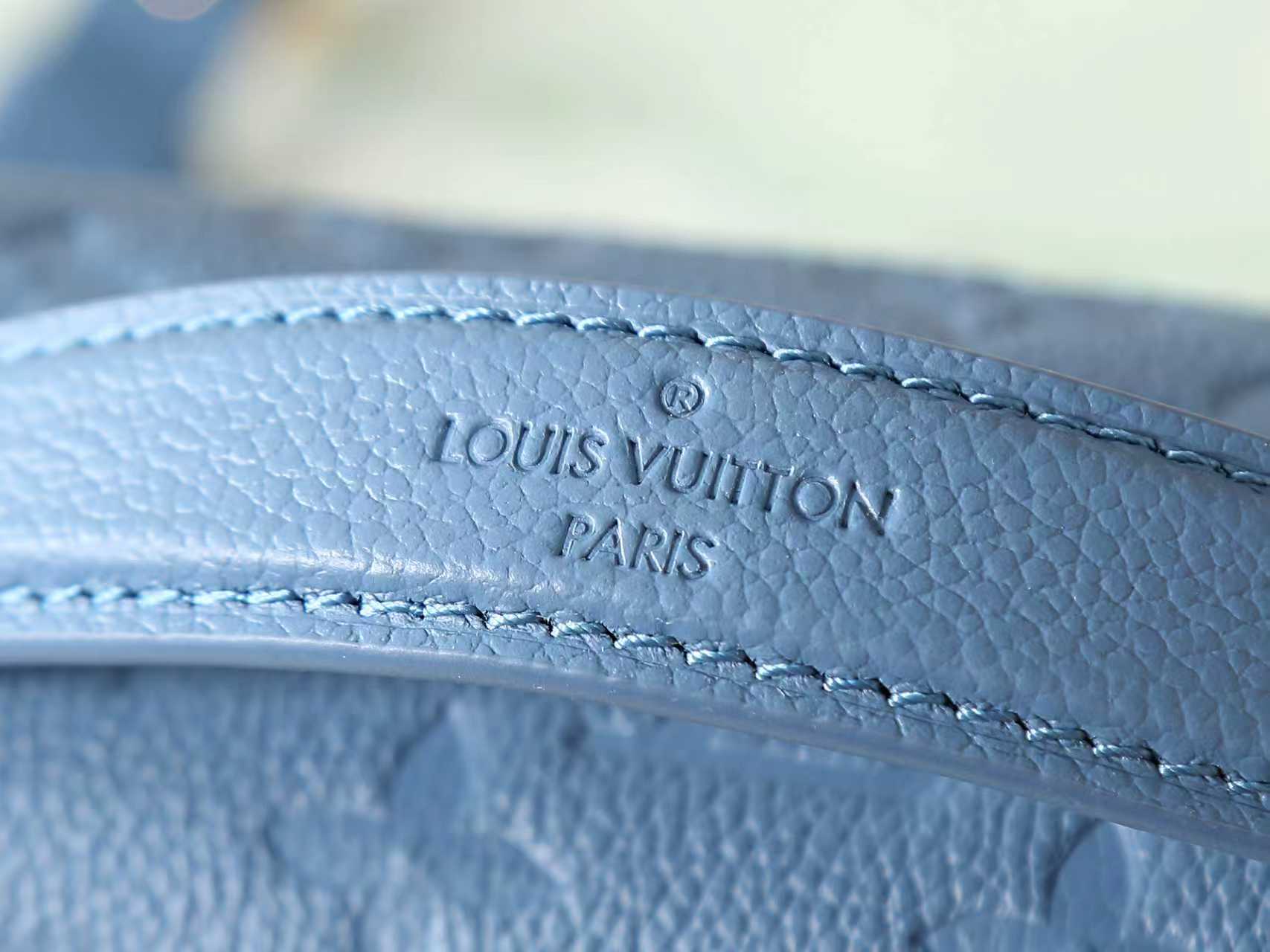 Louis Vuitton Pochette Métis Monogram Empreinte Leather Handbag - Blue - Image 5