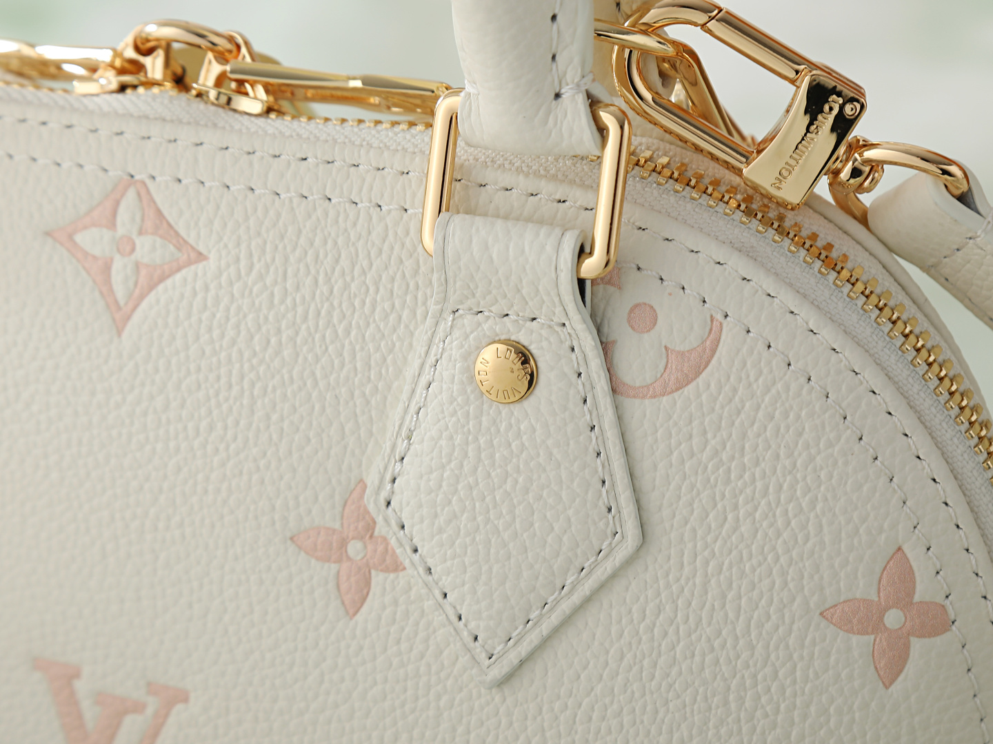Louis Vuitton Alma BB Handbag in Pink Strawberry Milk Monogram Leather - Image 5
