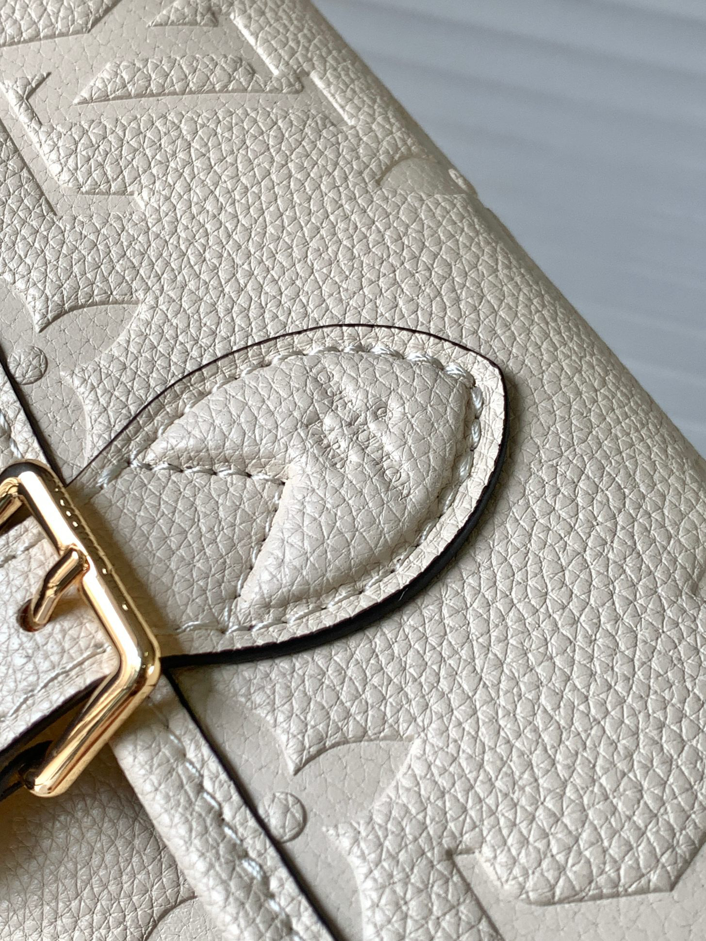 Louis Vuitton Nano Diane Handbag in Monogram Empreinte Leather - Apricot - Image 5