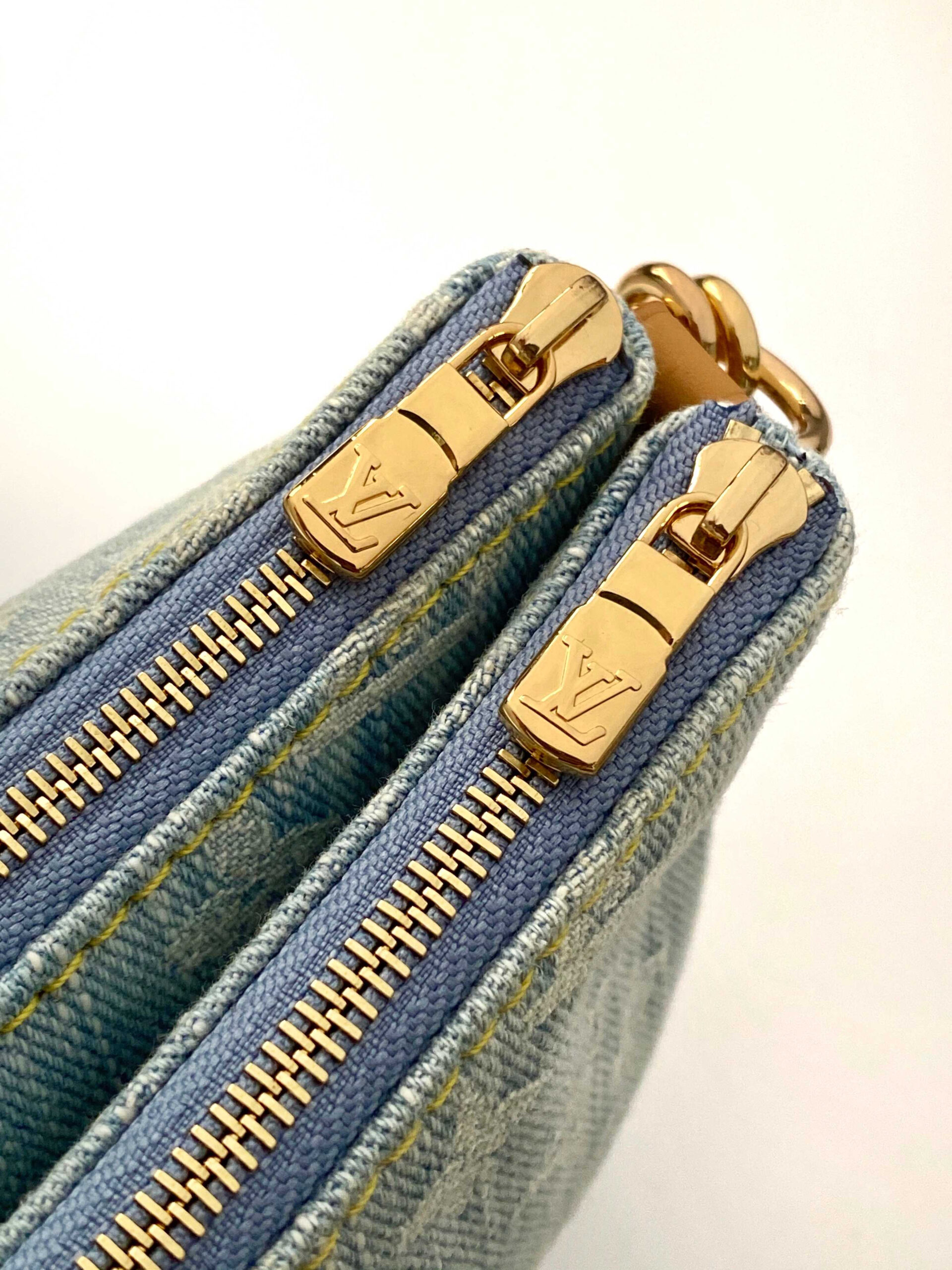 Louis Vuitton Liv Pochette Monogram Denim Crossbody Bag - Image 5