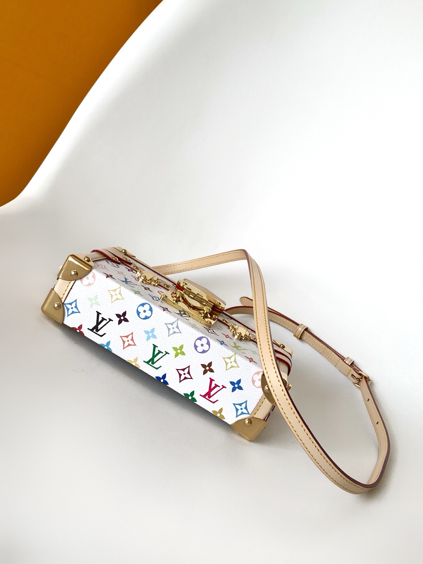 Louis Vuitton Petite Malle Monogram Canvas Hard-Sided Crossbody Bag - Image 5